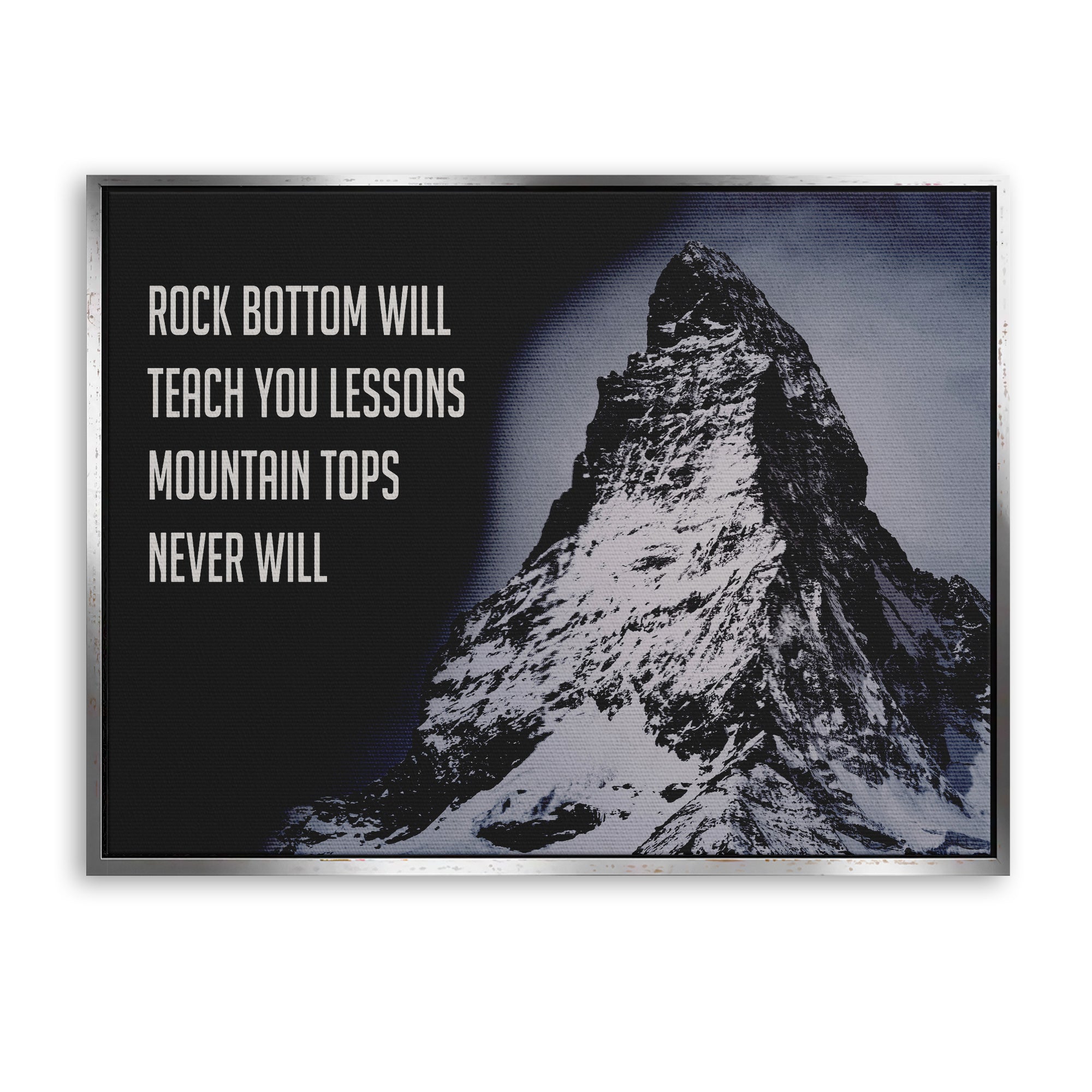 Rock Bottom Will Teach You Lesson
