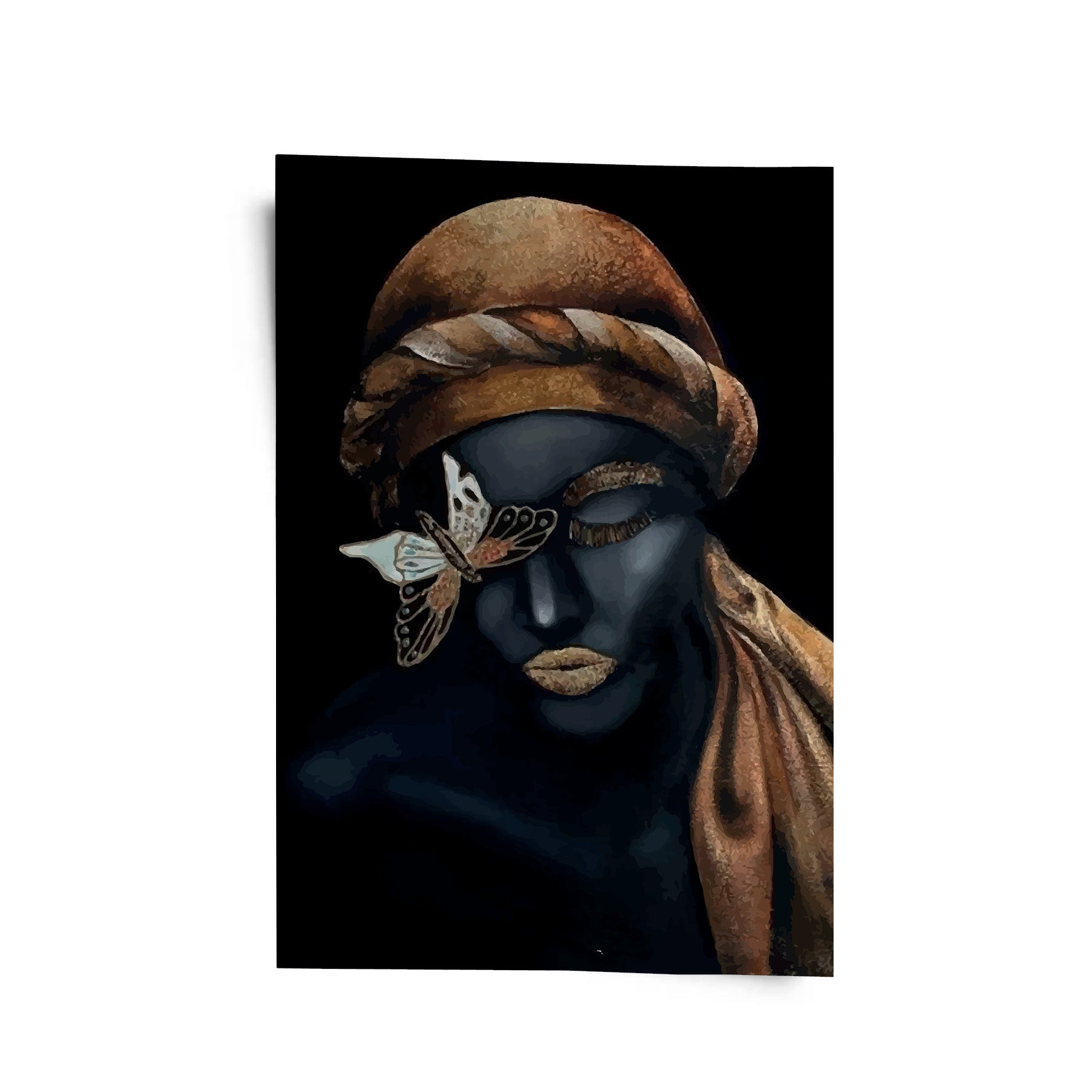 Woman With Golden Lips