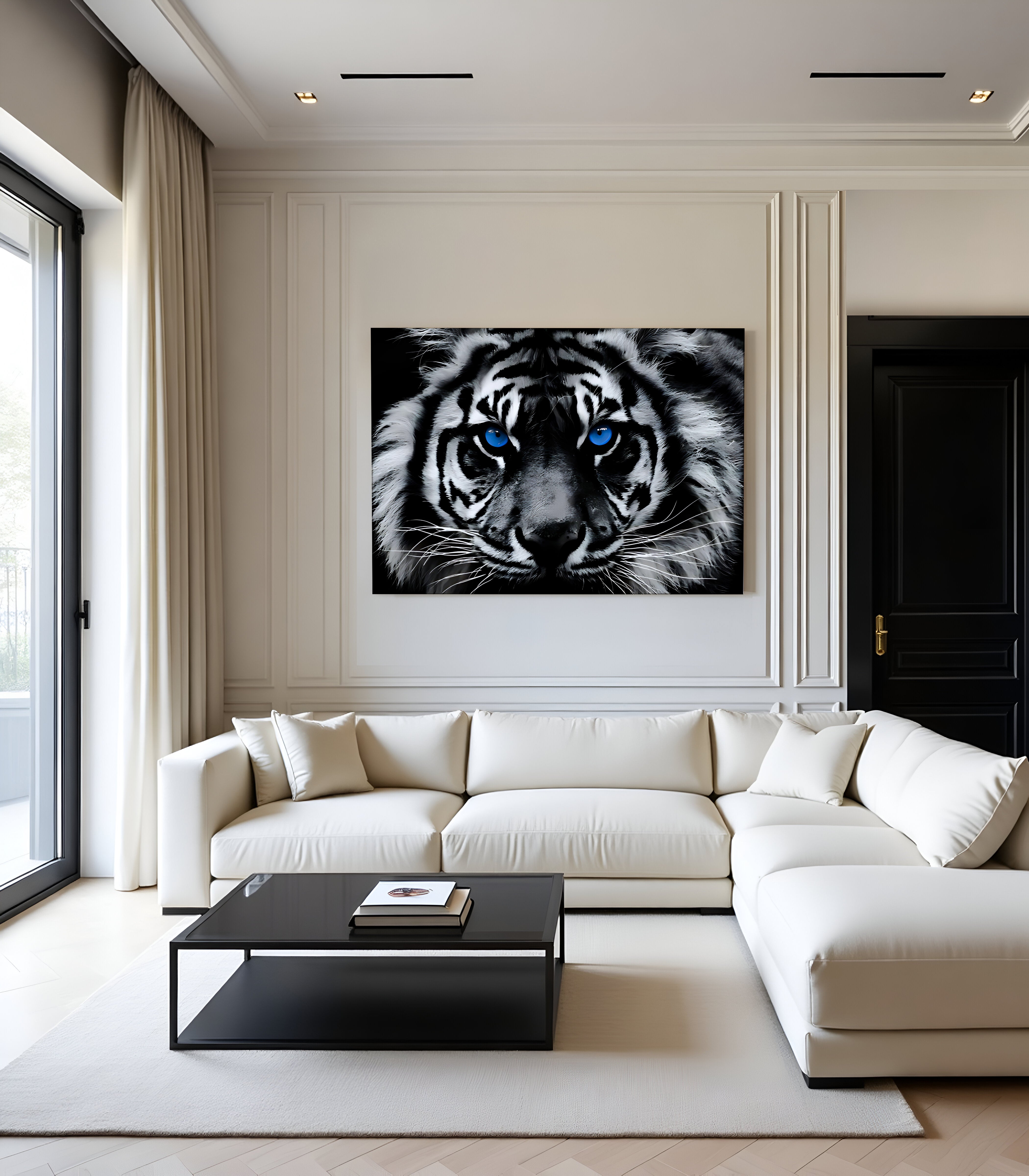 Blue Eyes Tiger Canvas