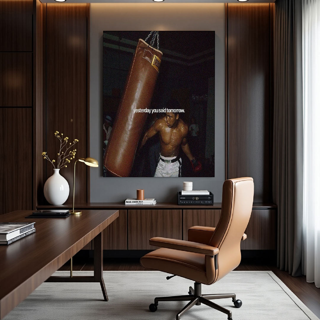 Yesterday you said tomorrow.