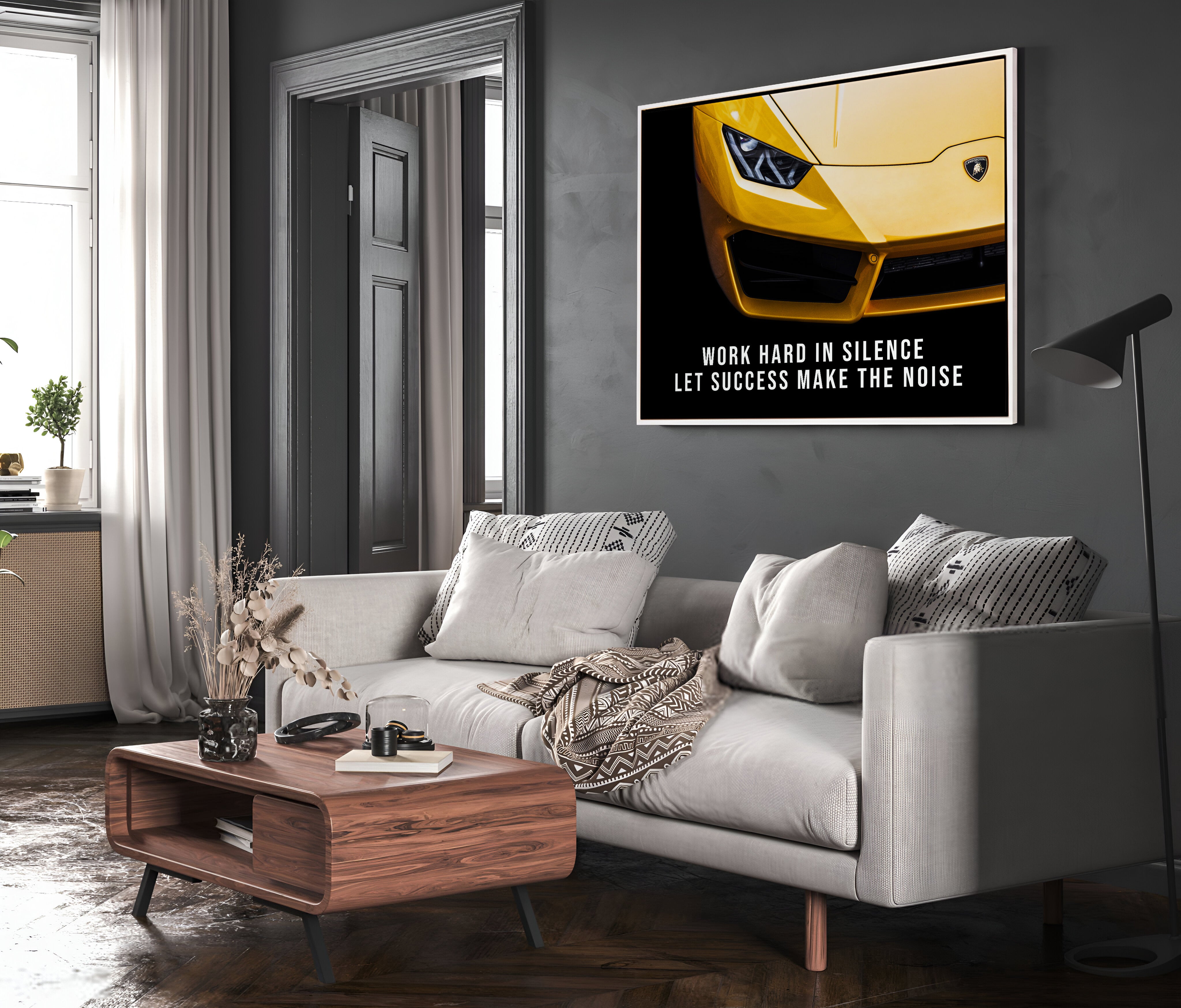 Work hard in silence