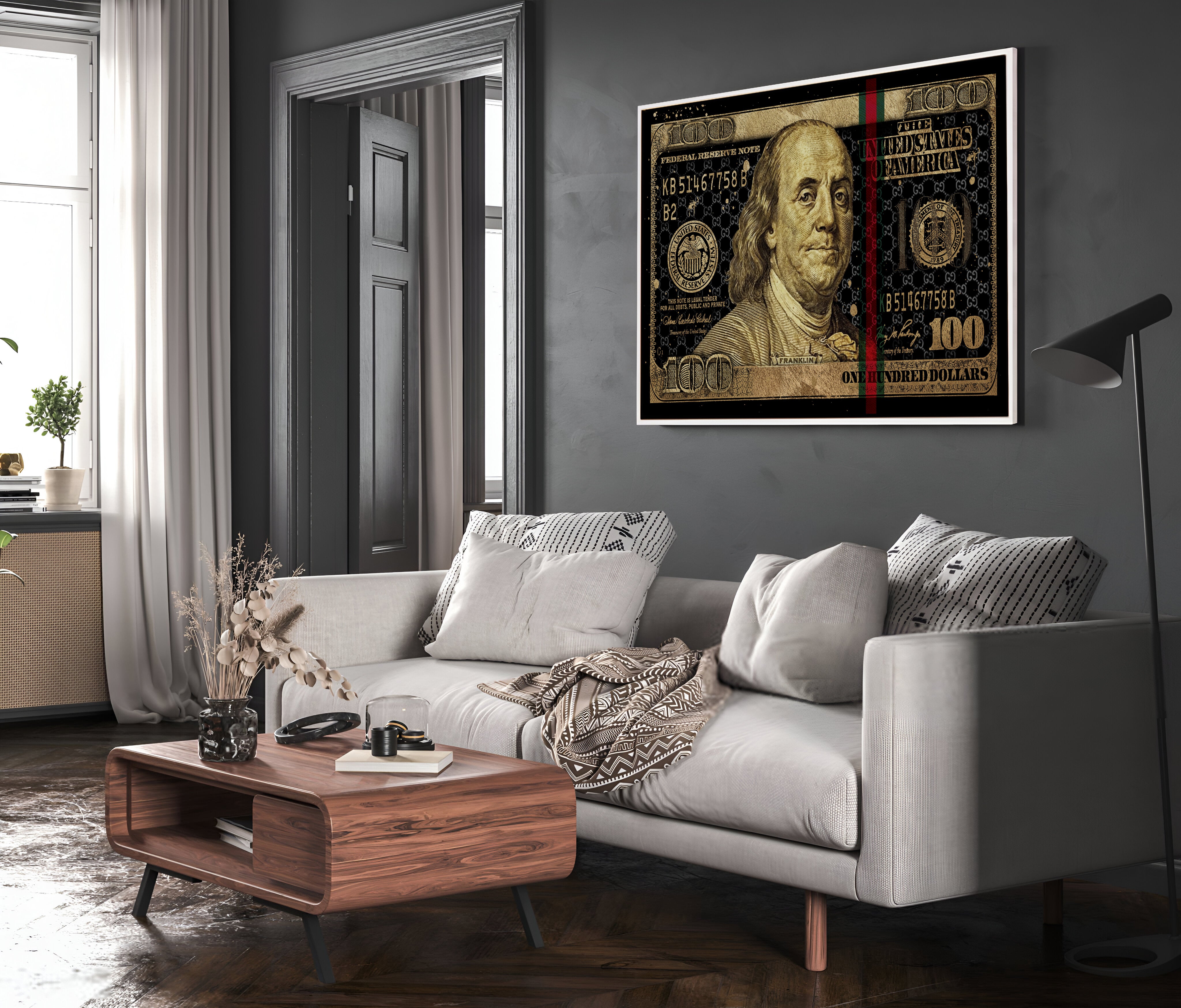 Dollar Butterfly Effect Art - Canvas/Acrylic Glass