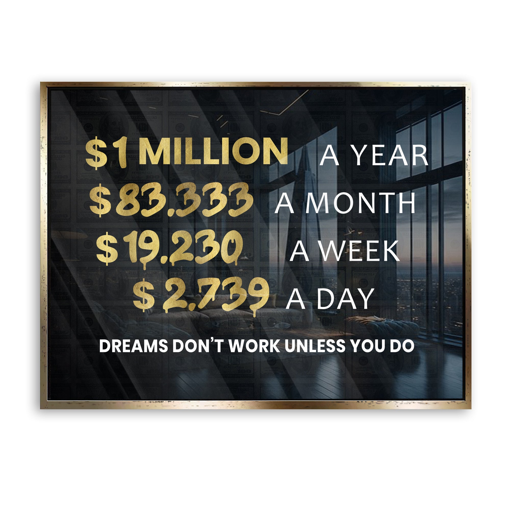 Dreams don't work unless you do