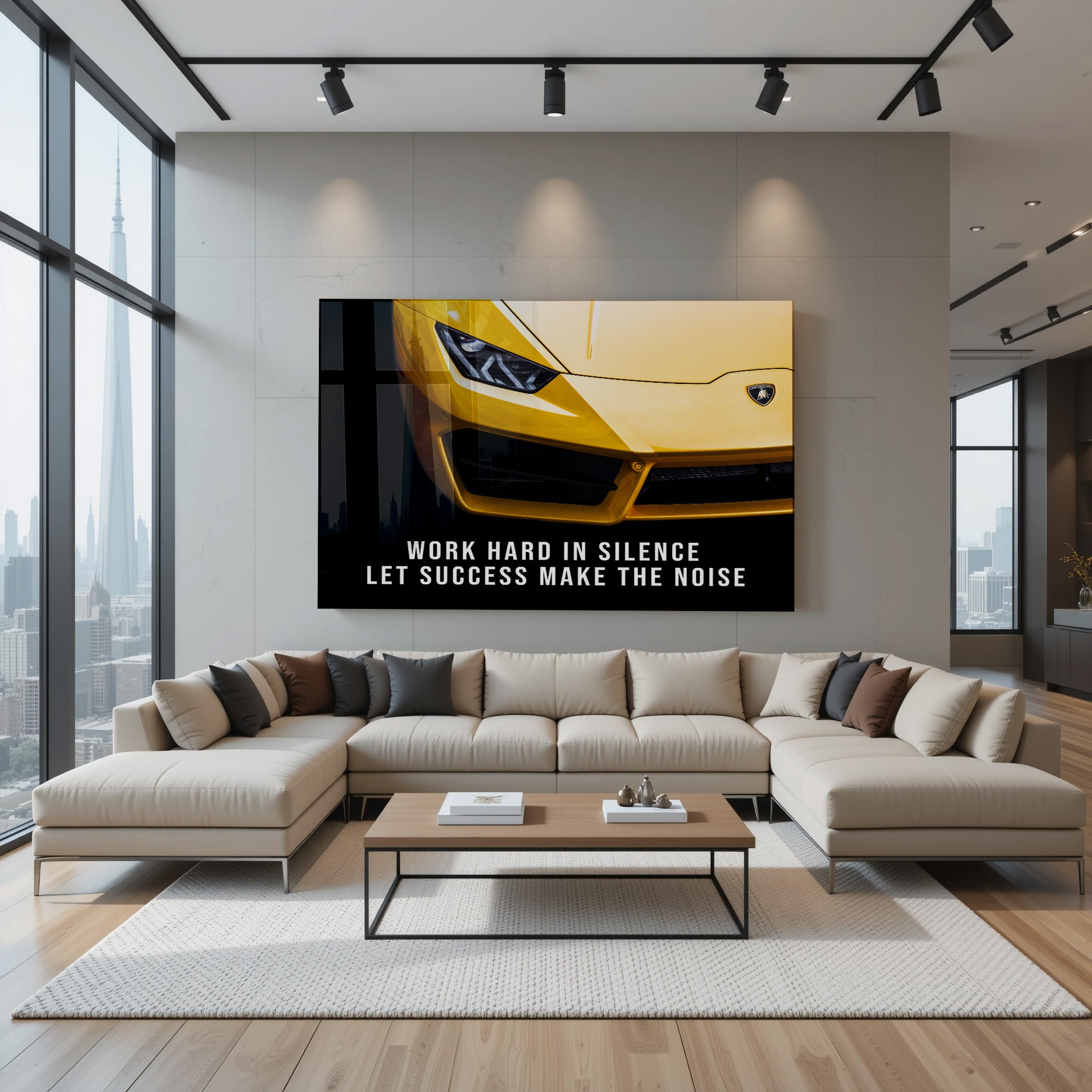 Work hard in silence