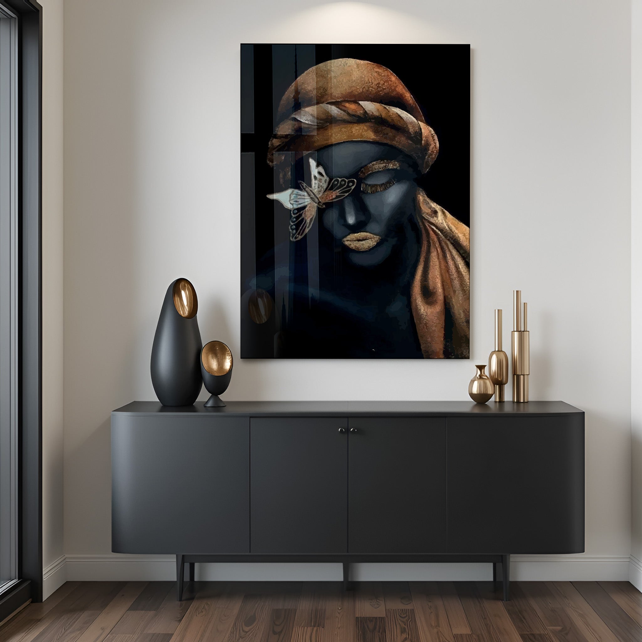 Woman With Golden Lips