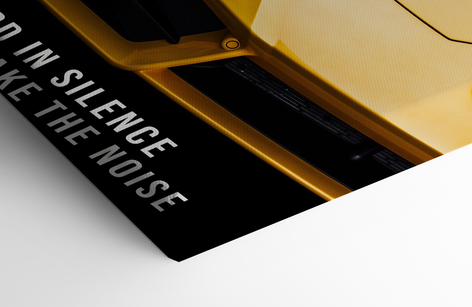 Work hard in silence