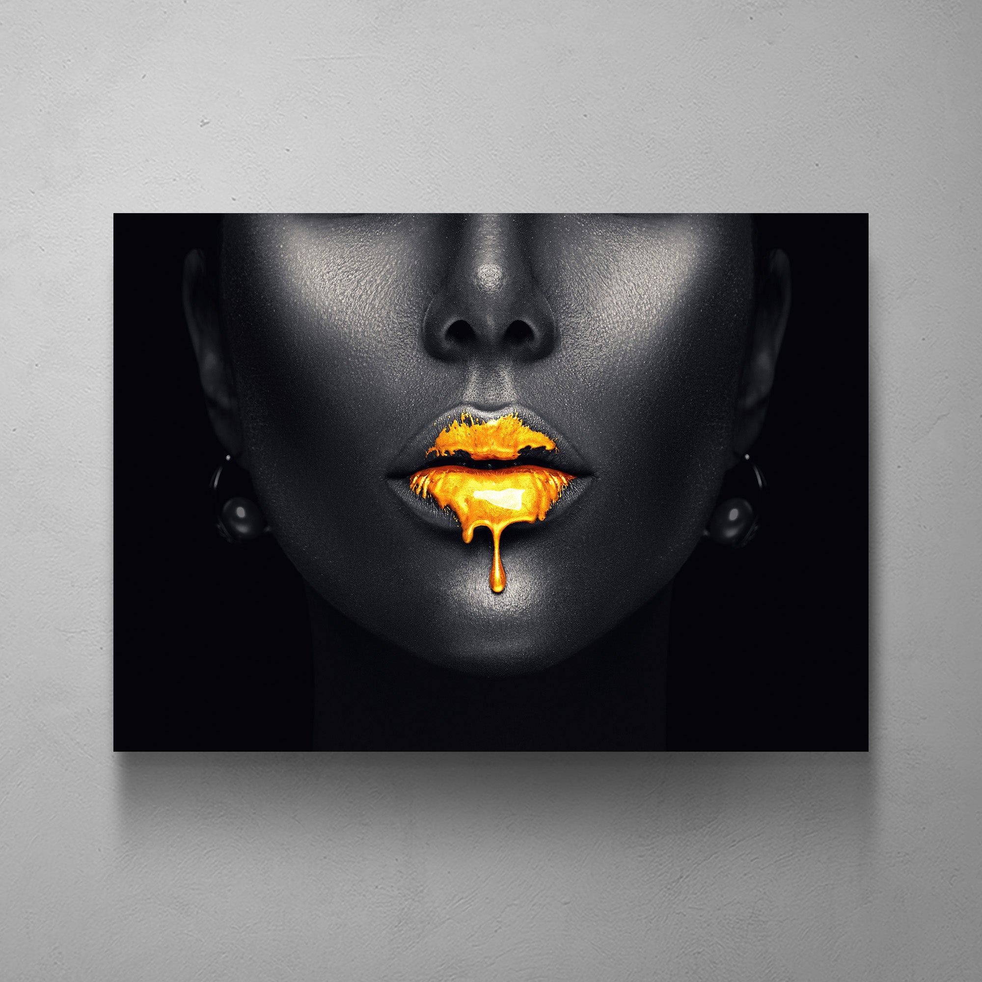 Woman With Golden Lips