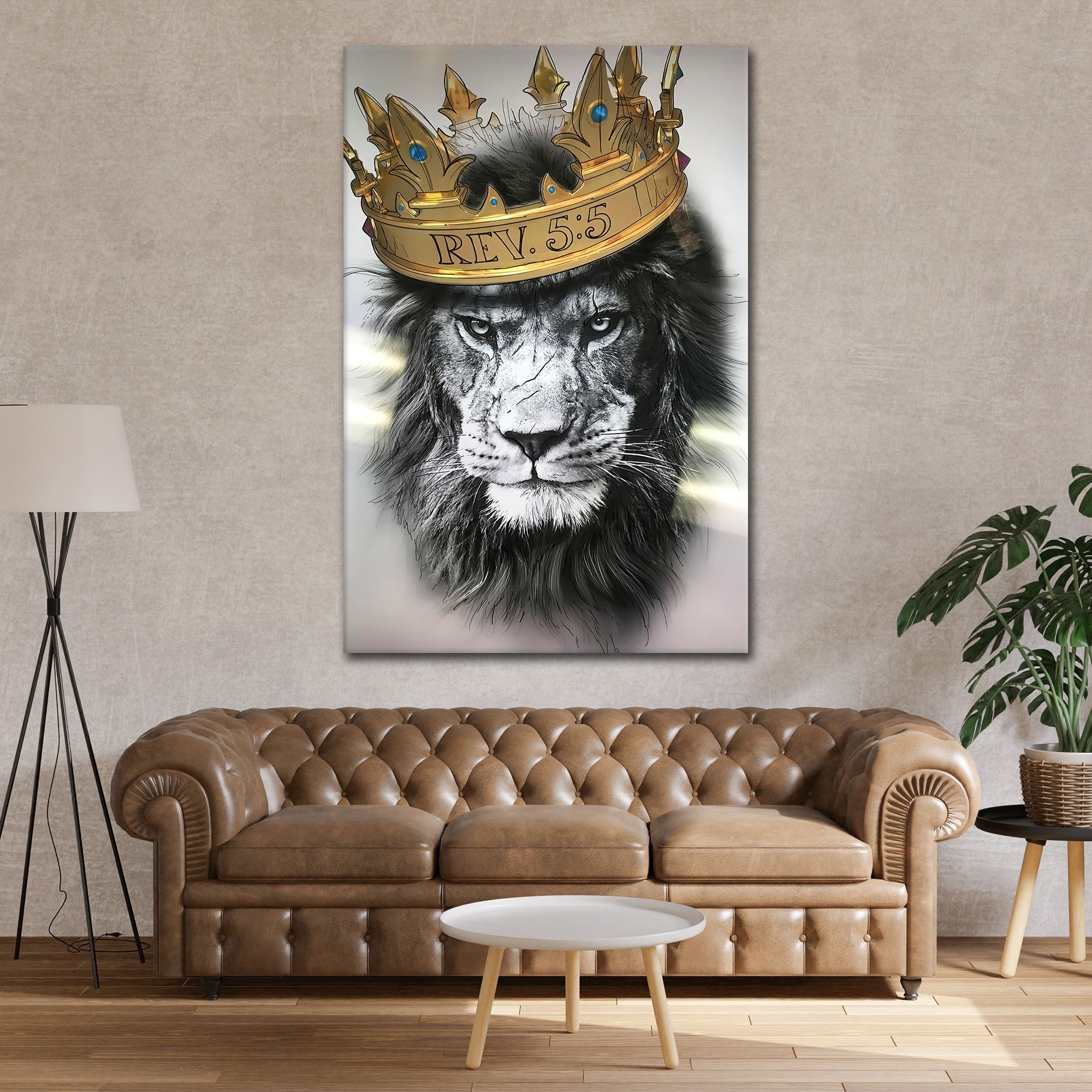 Lion with crown