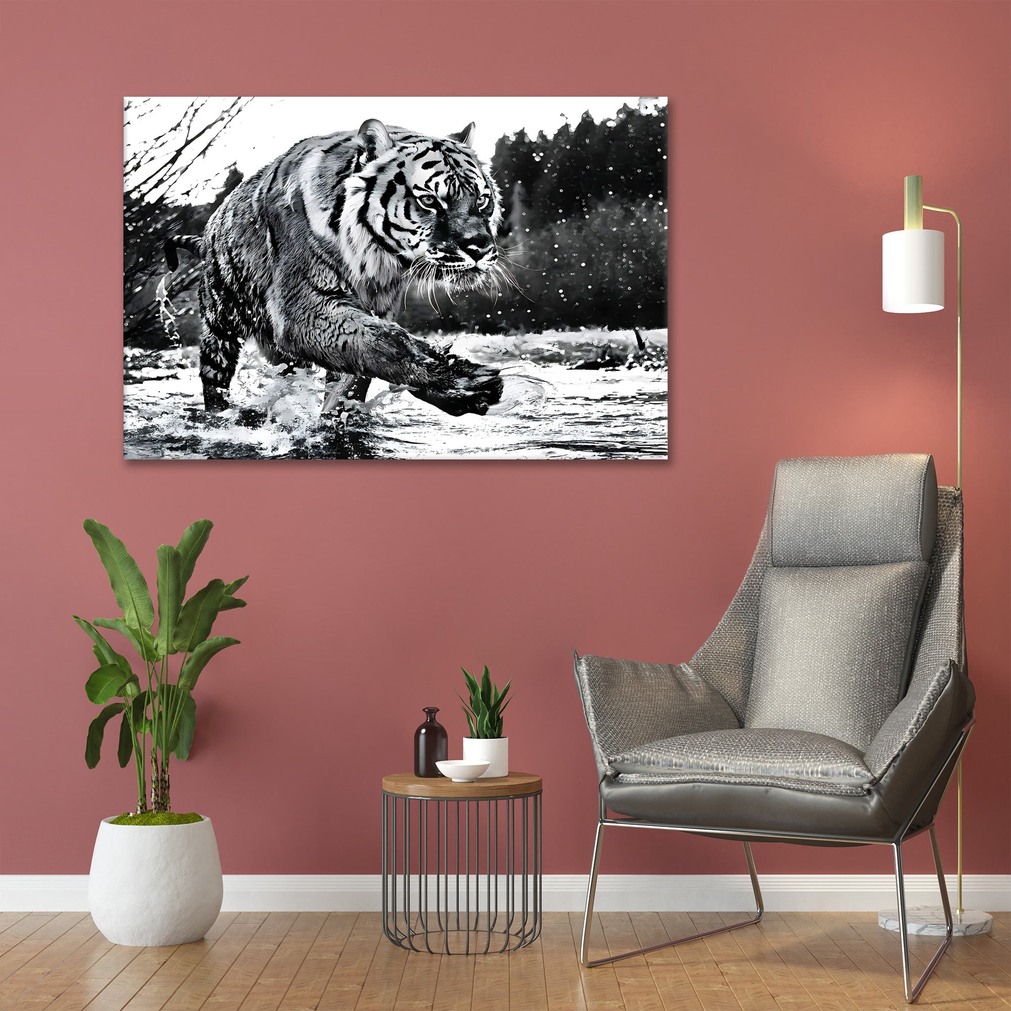 Black and White Tiger