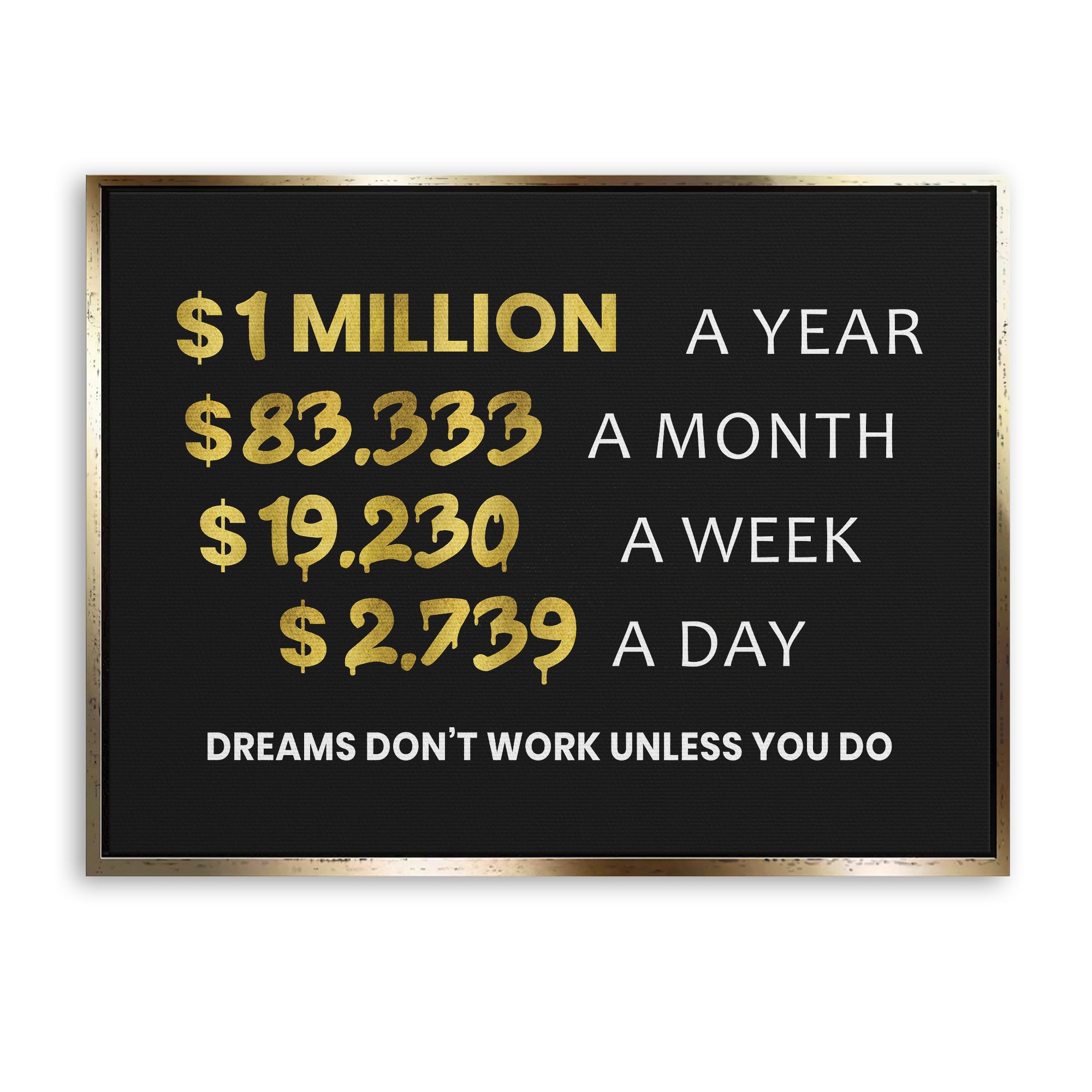 Dreams don't work unless you do