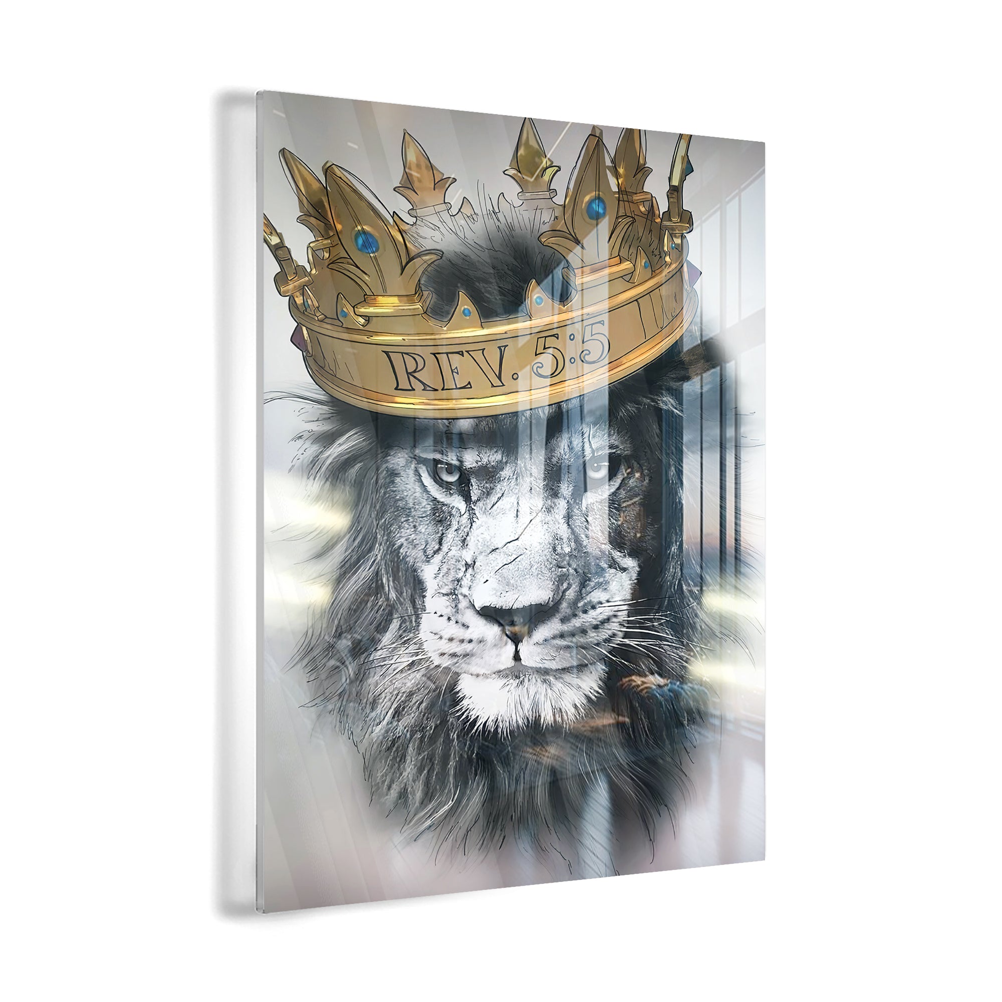 Lion with crown