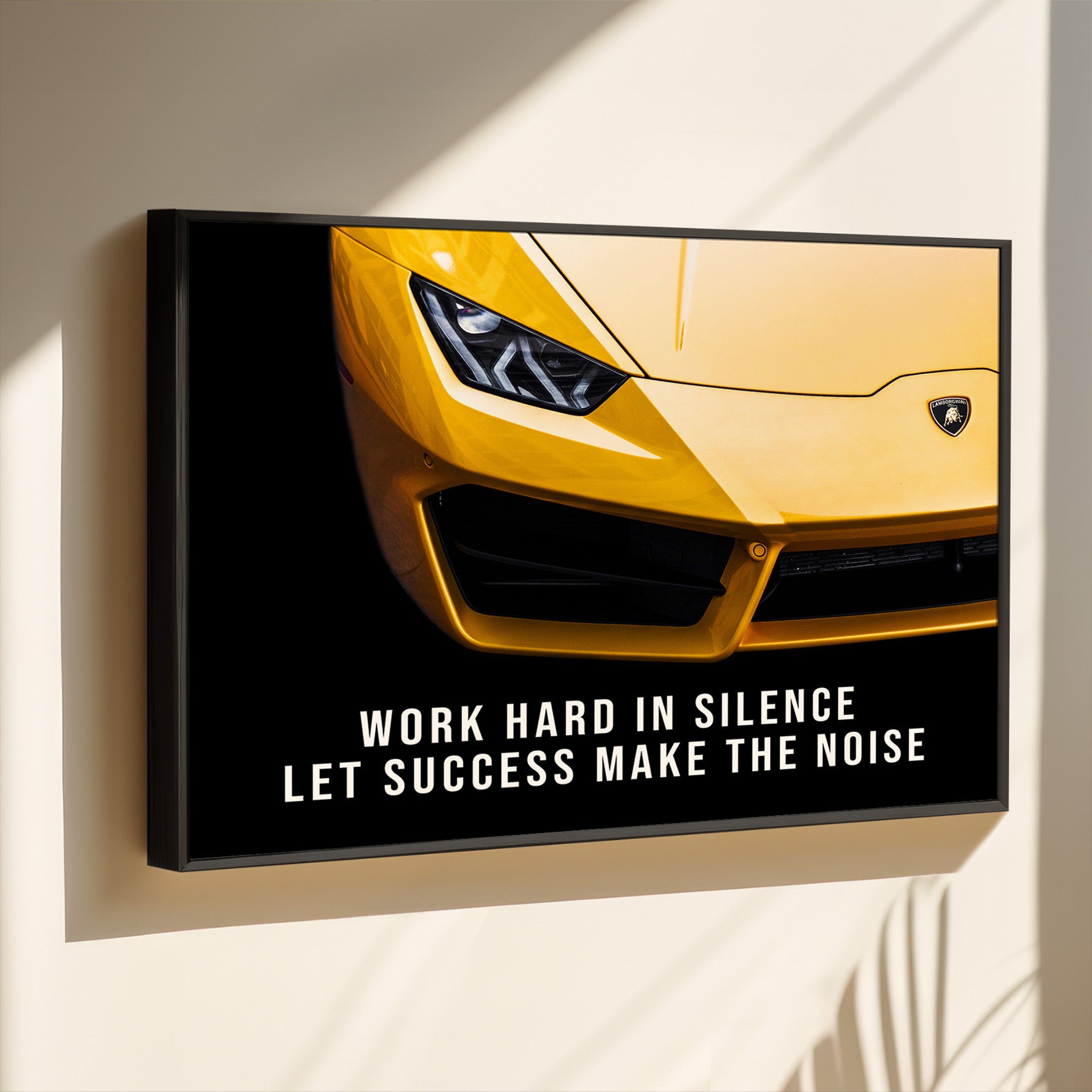 Work hard in silence