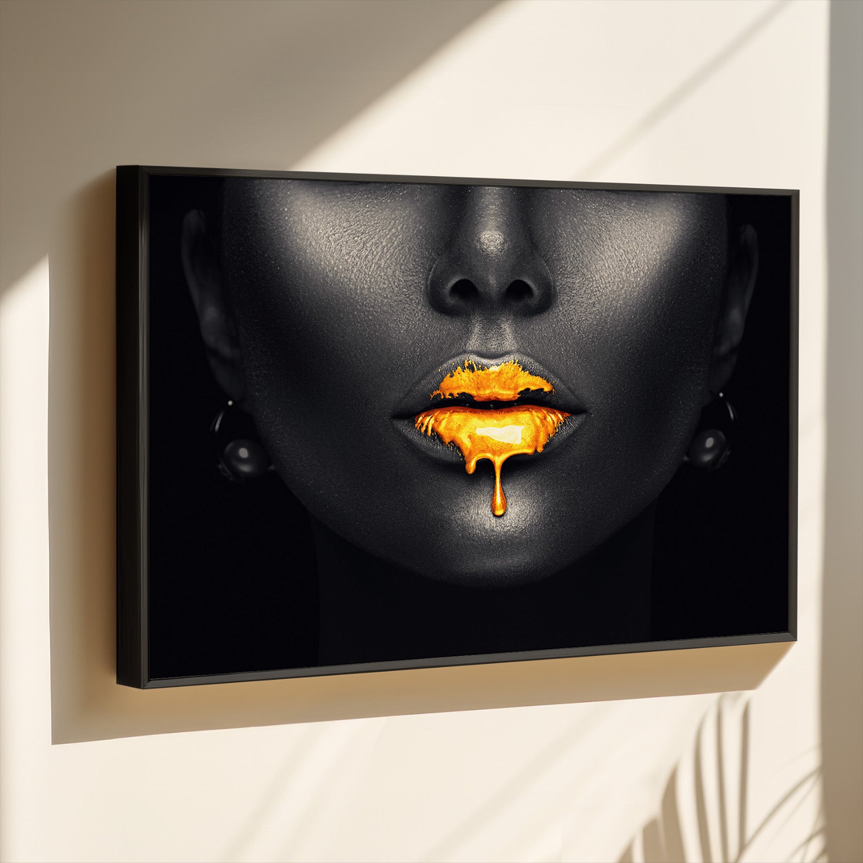 Woman With Golden Lips
