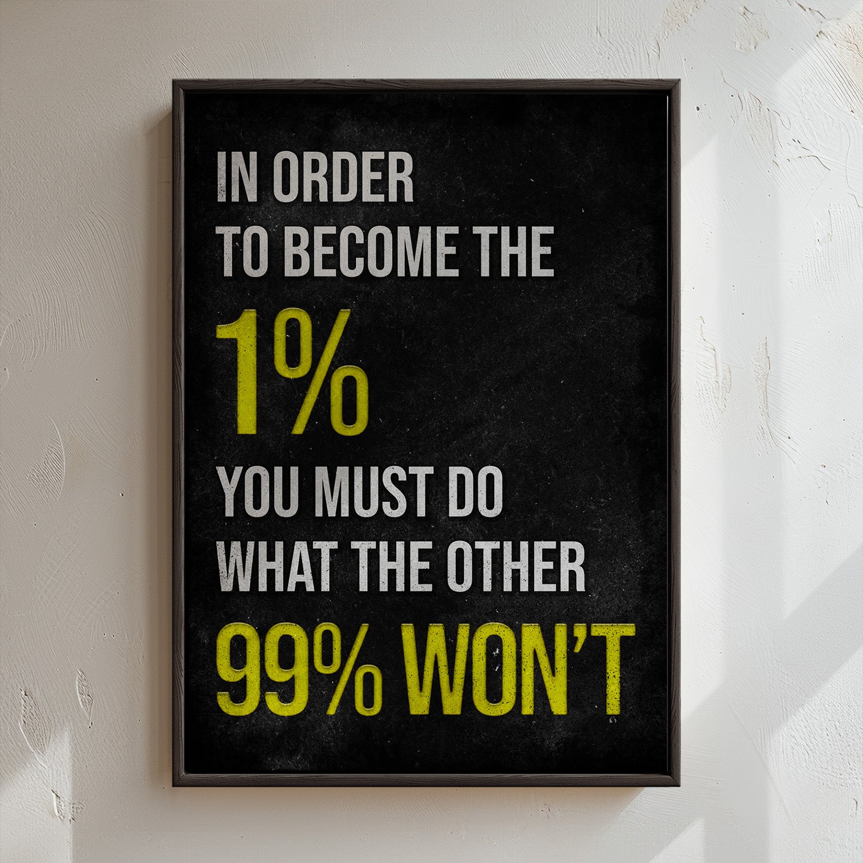 In Order To Become The1%