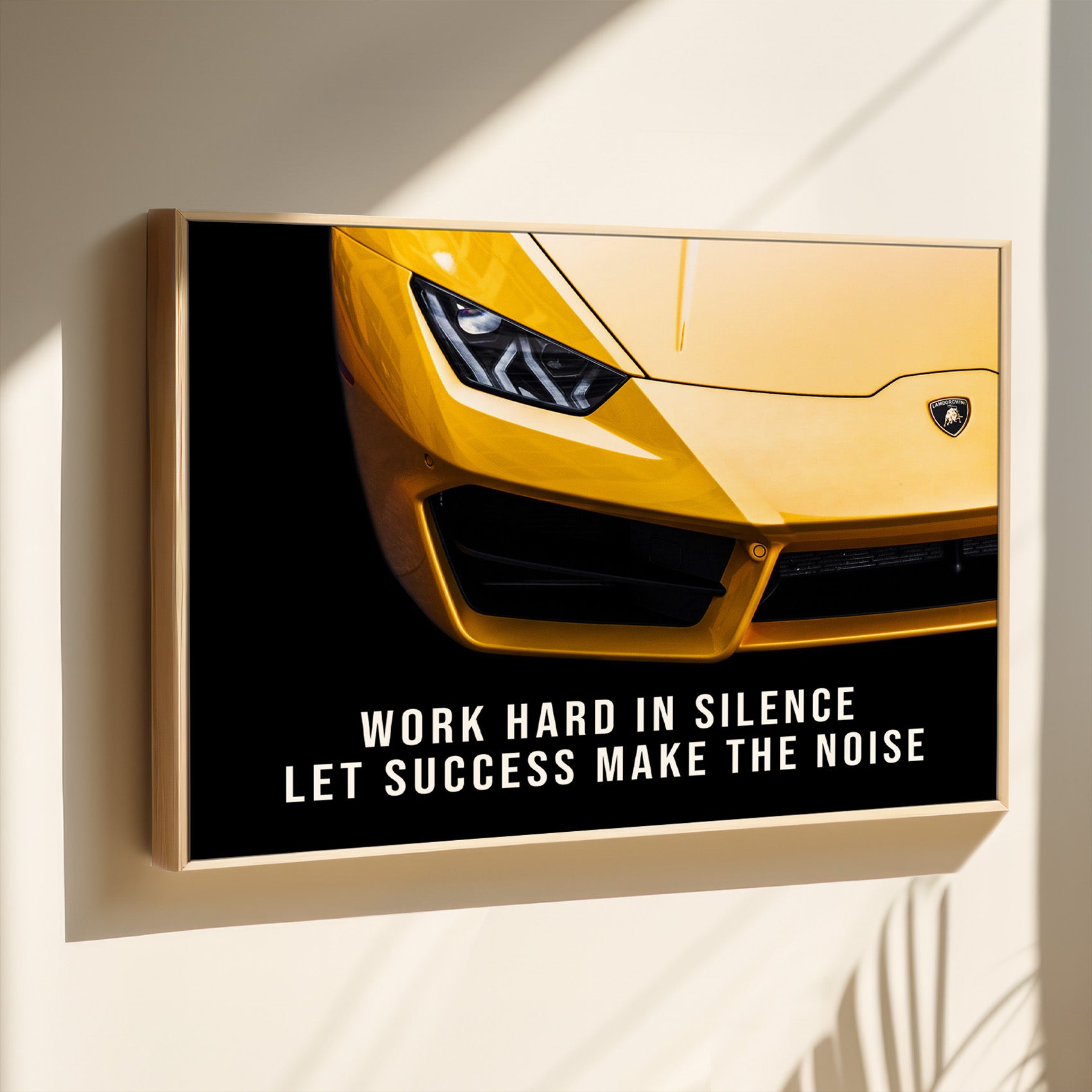 Work hard in silence