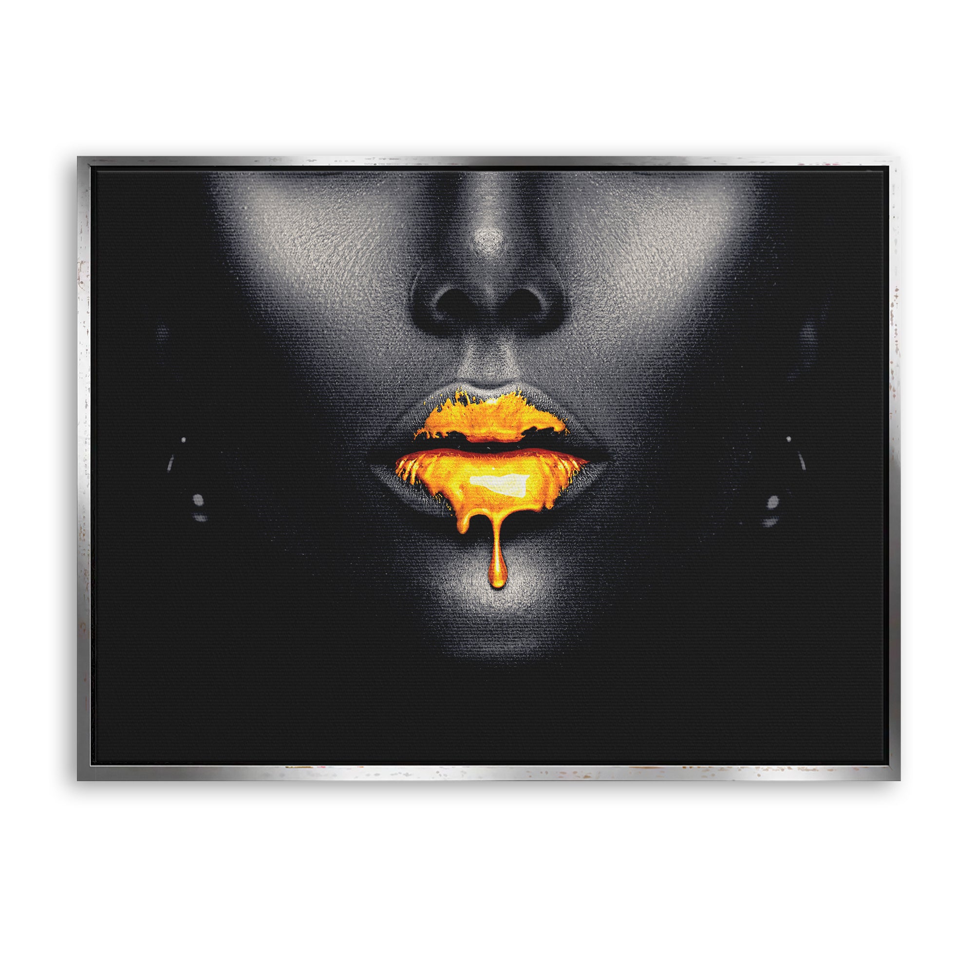 Woman With Golden Lips