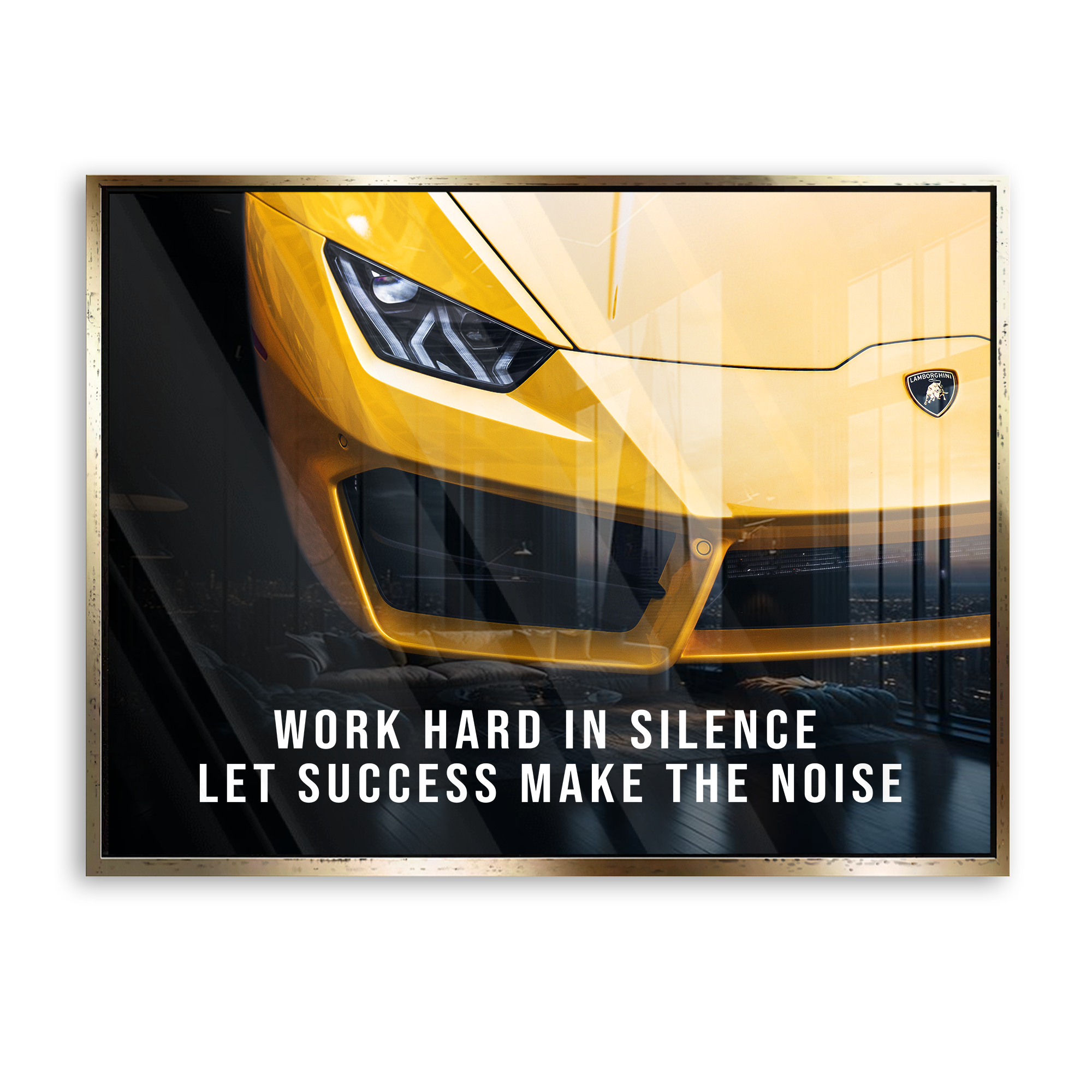 Work hard in silence