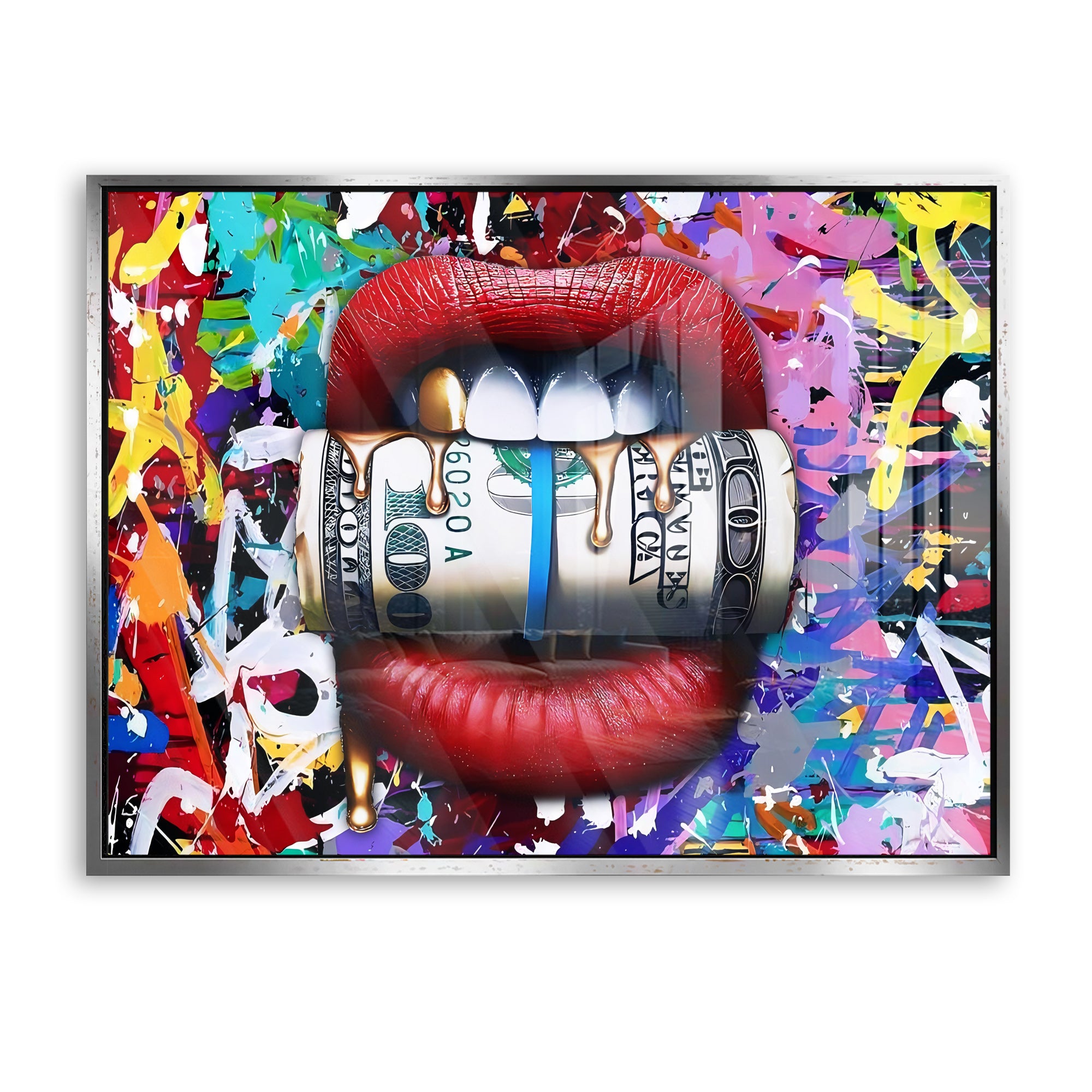 Lips full with Cash