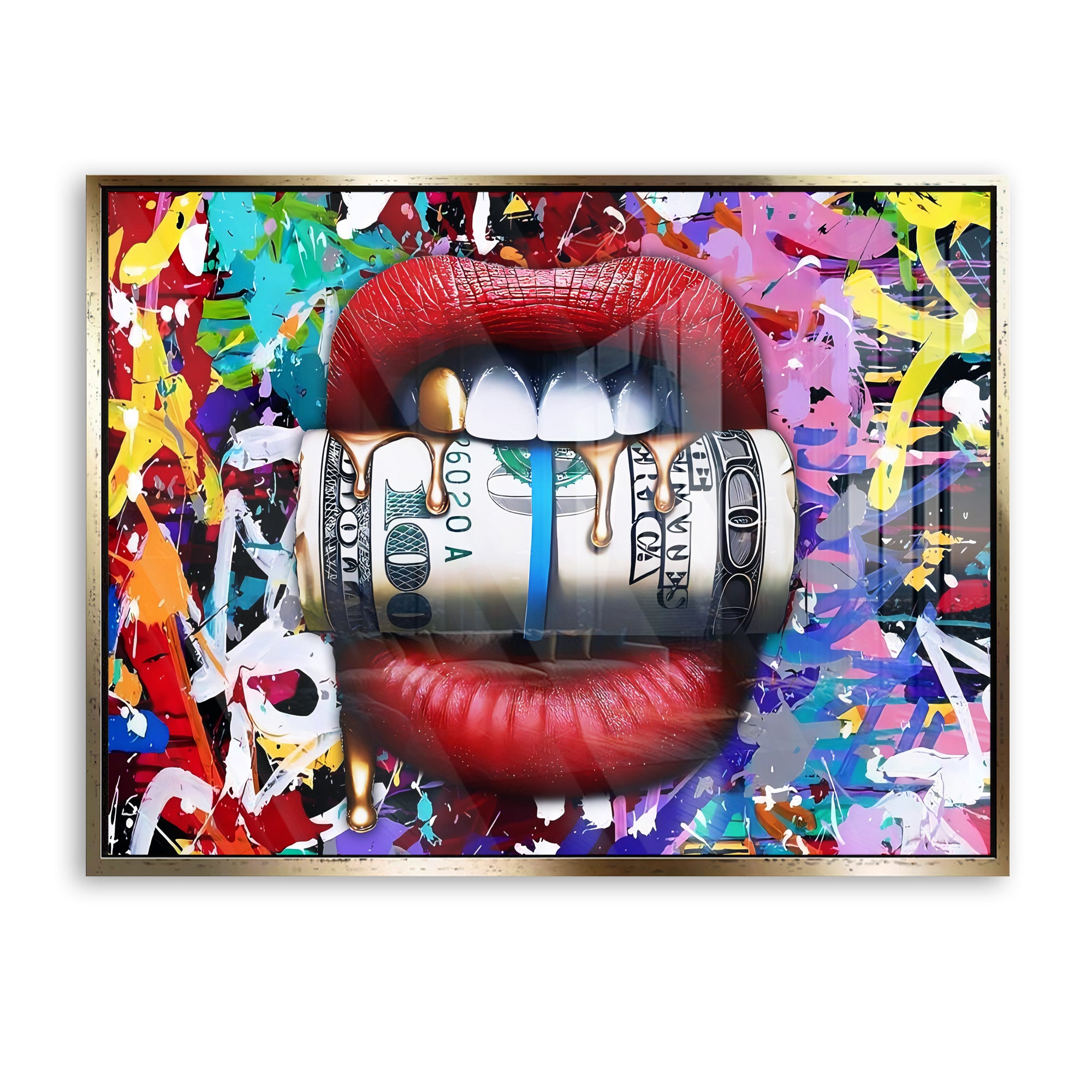 Lips full with Cash