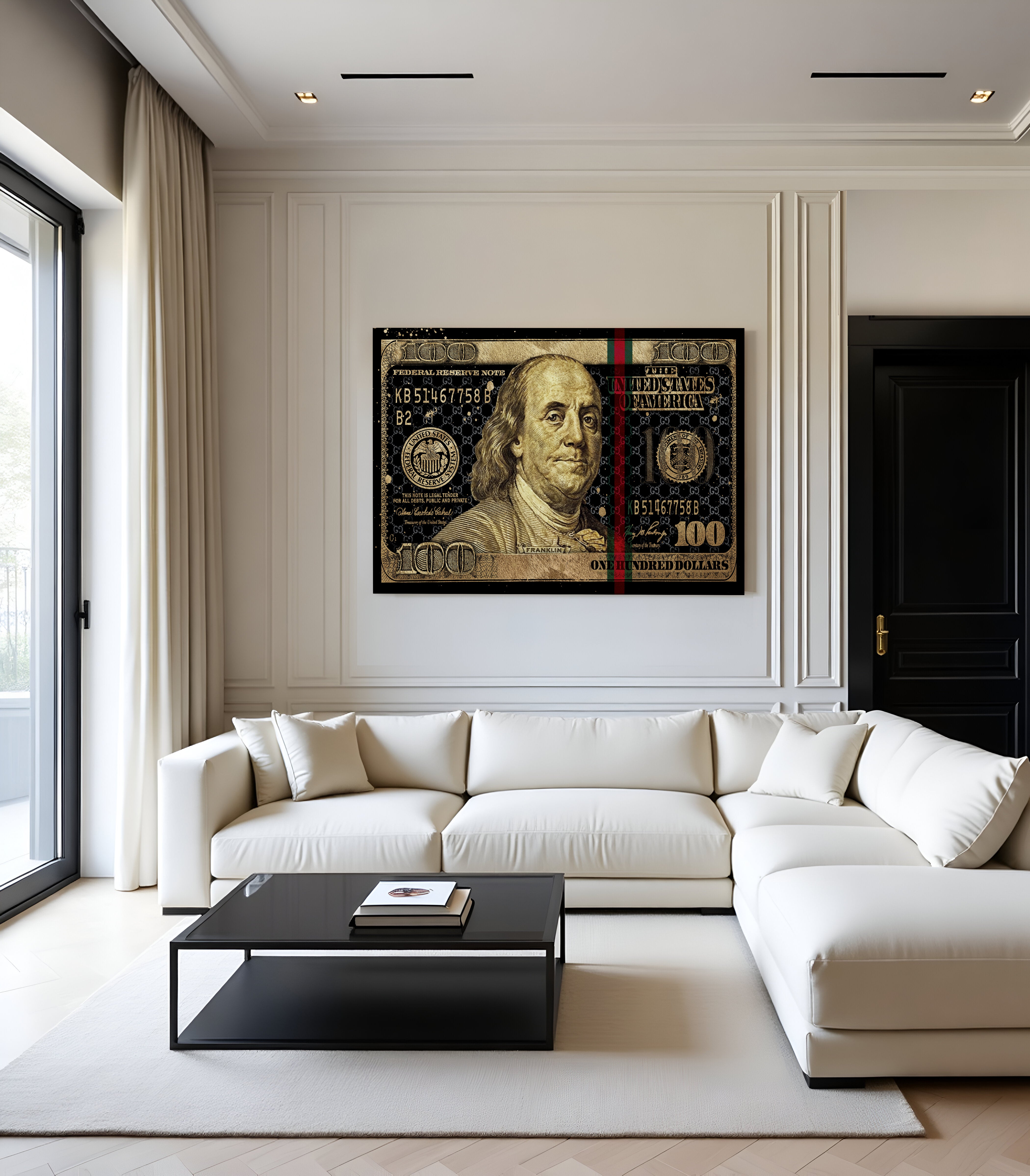 Dollar Butterfly Effect Art - Canvas/Acrylic Glass 
