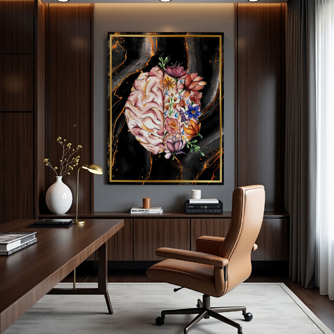 Human Brain Anatomy Art