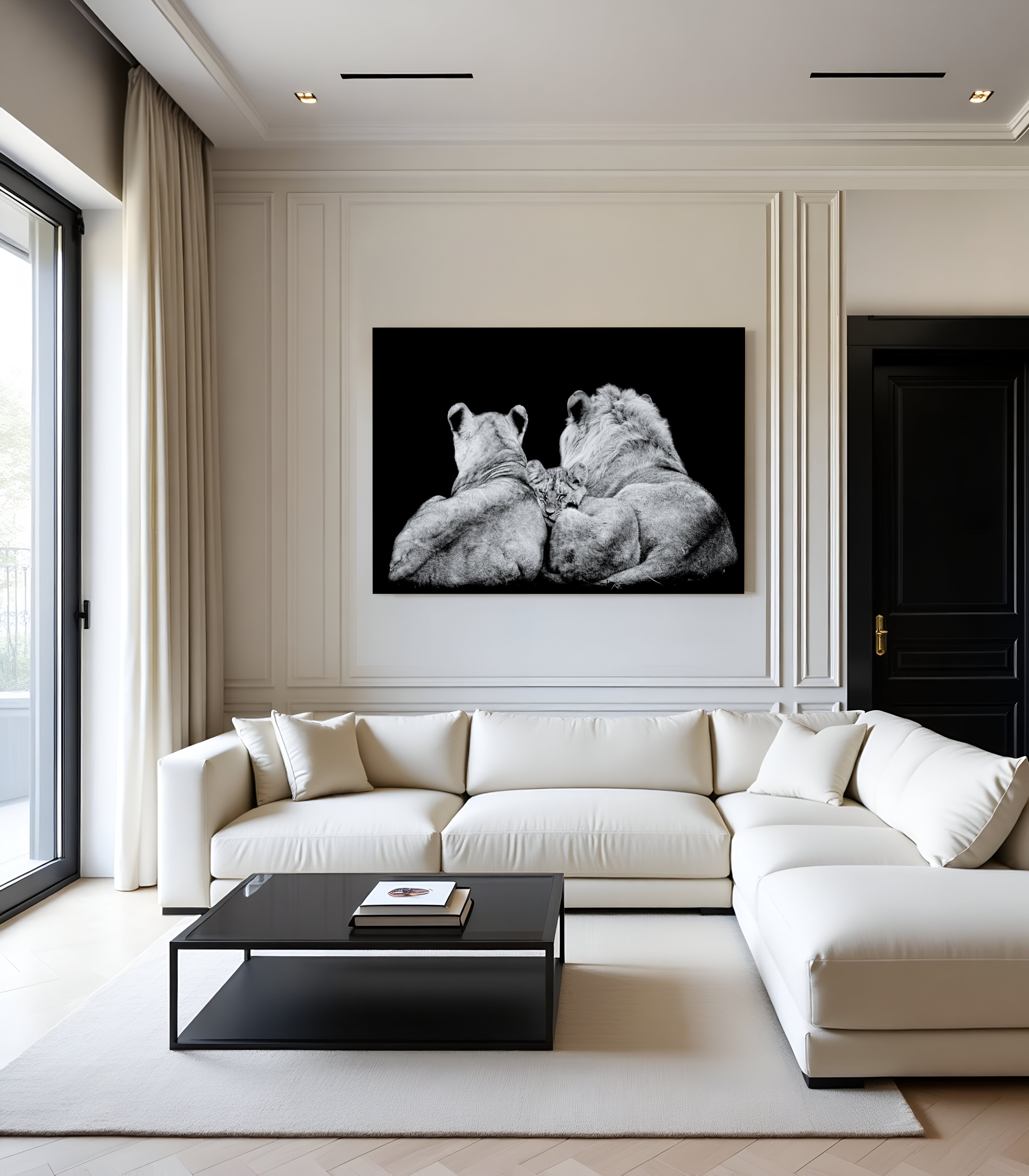 Lion Family Lying