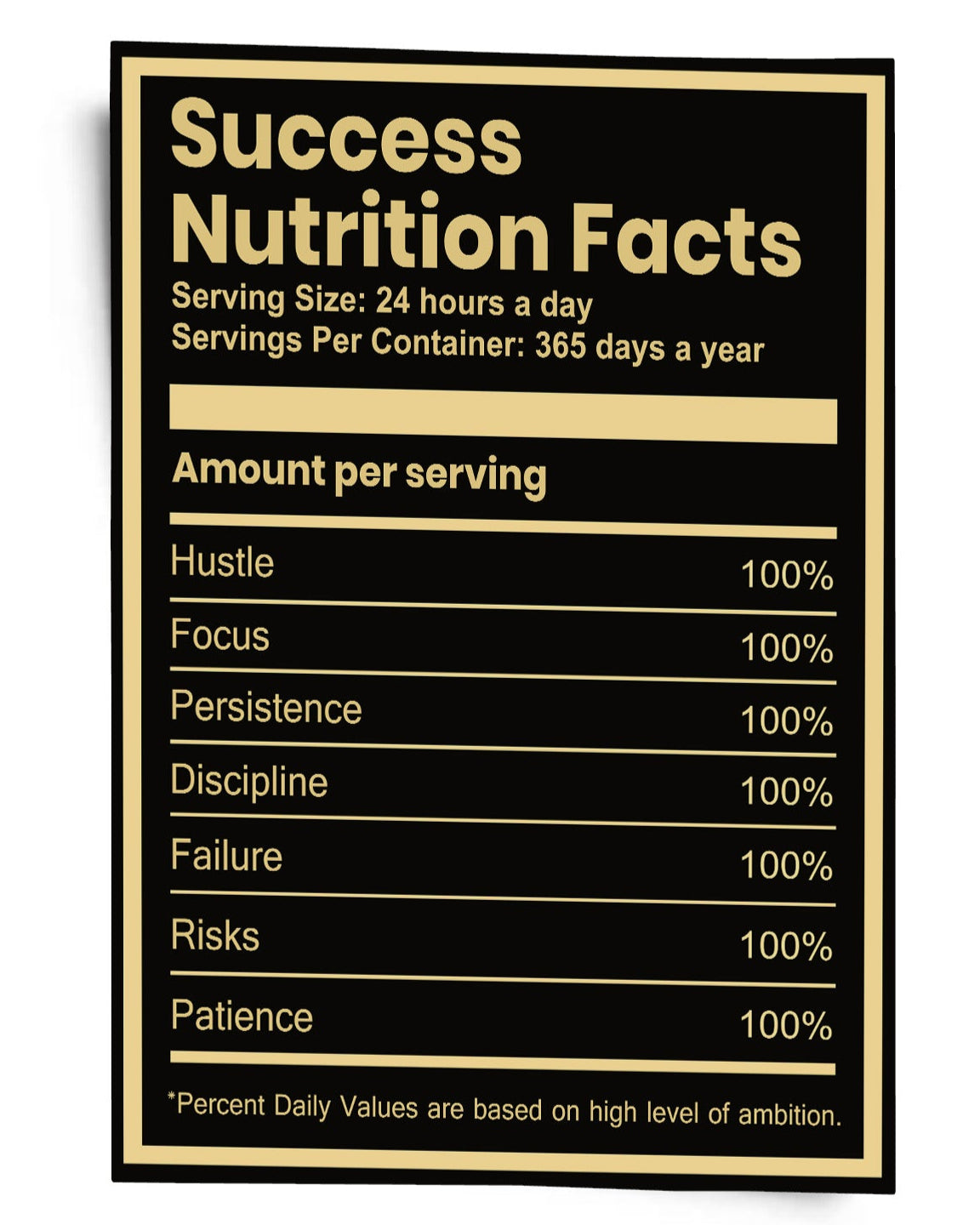 Success Nutrition Facts