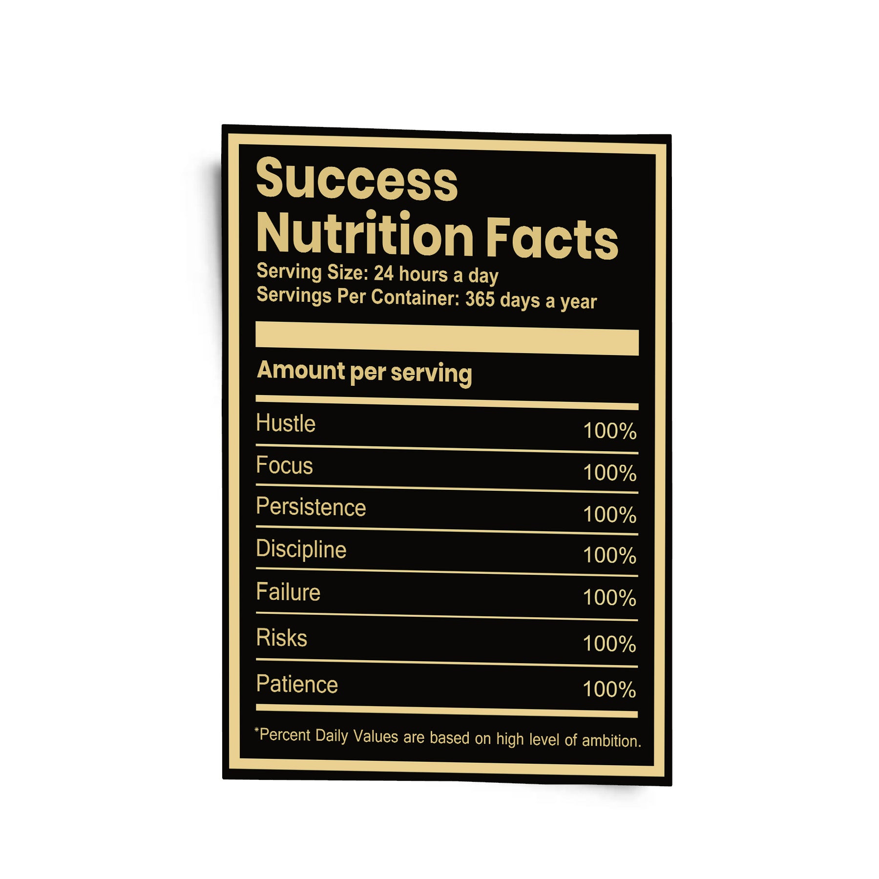 Success Nutrition Facts 