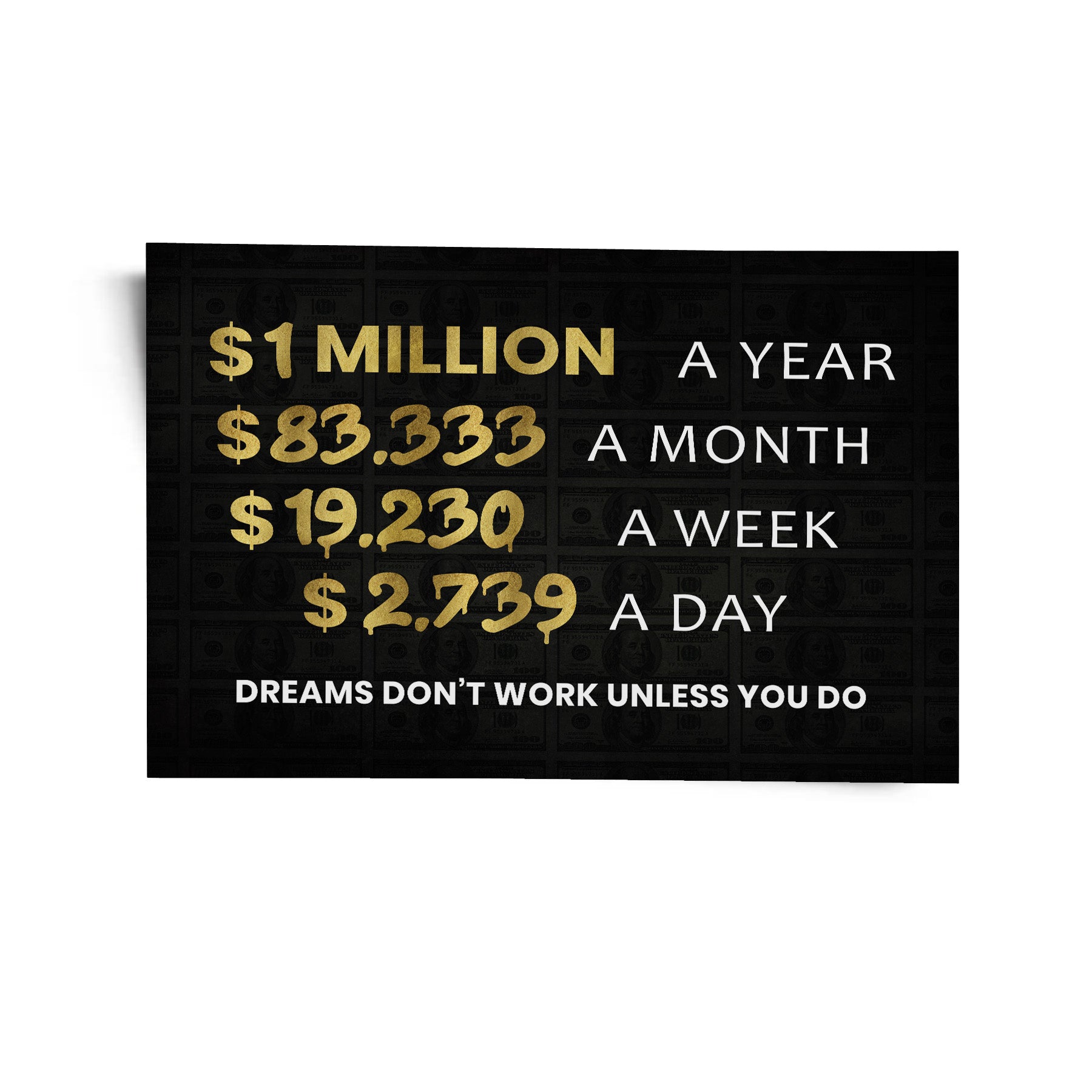 Dreams don't work unless you do 