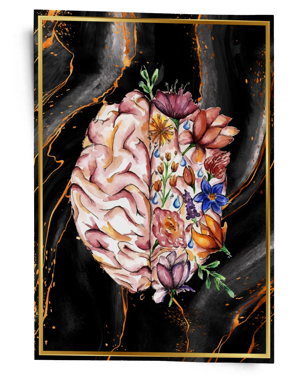 Human Brain Anatomy Art