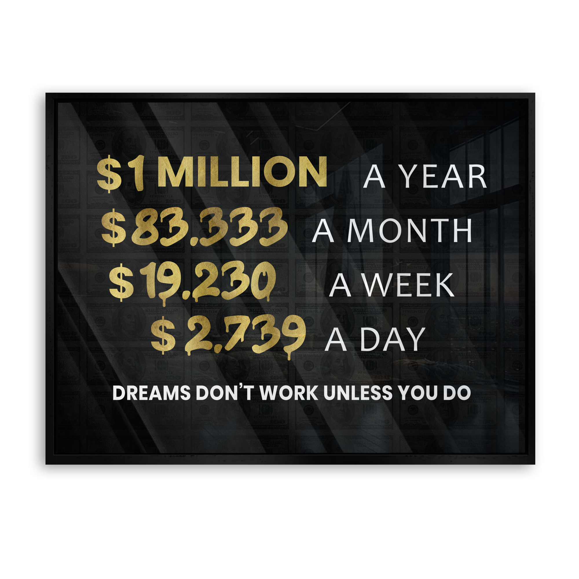 Dreams don't work unless you do 