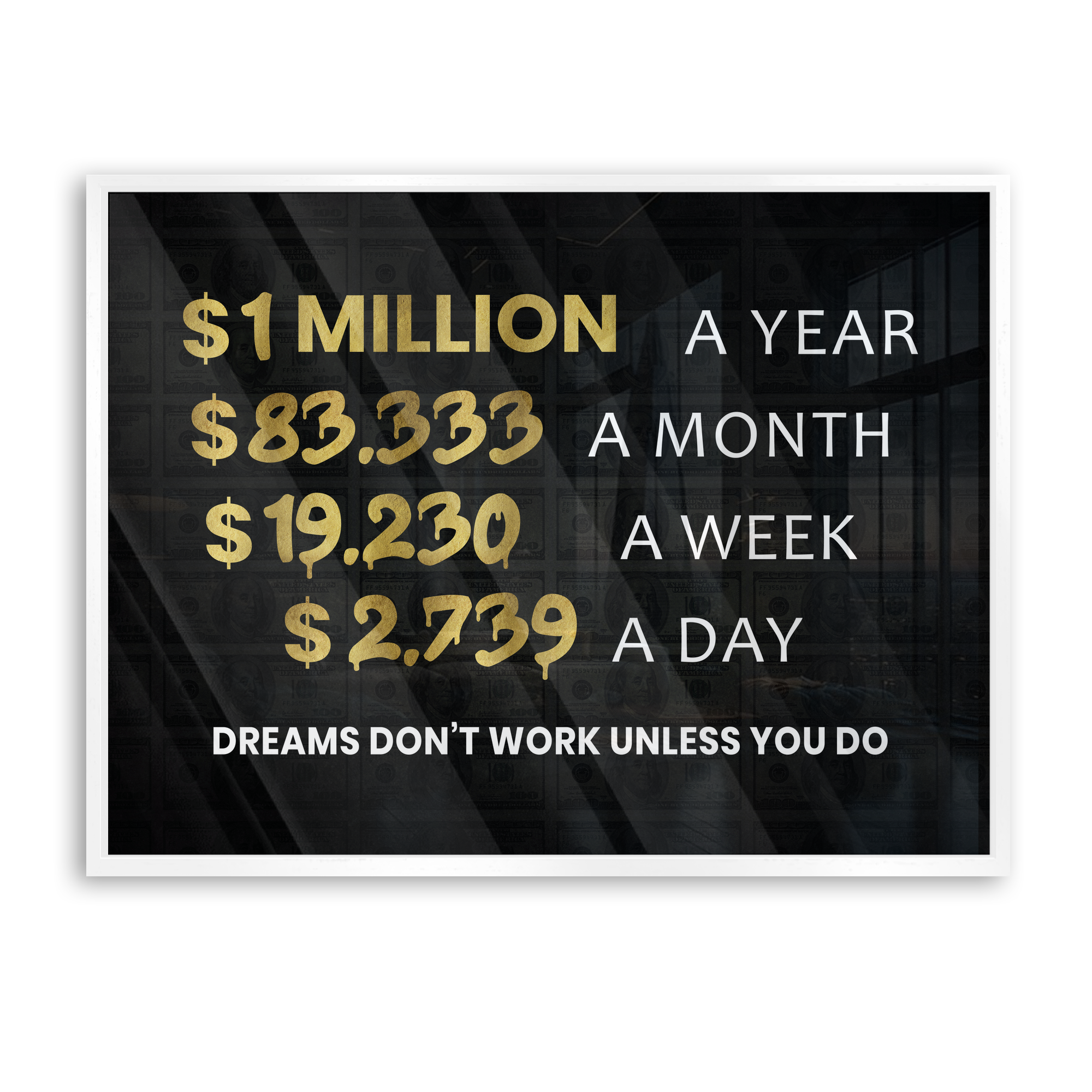 Dreams don't work unless you do 