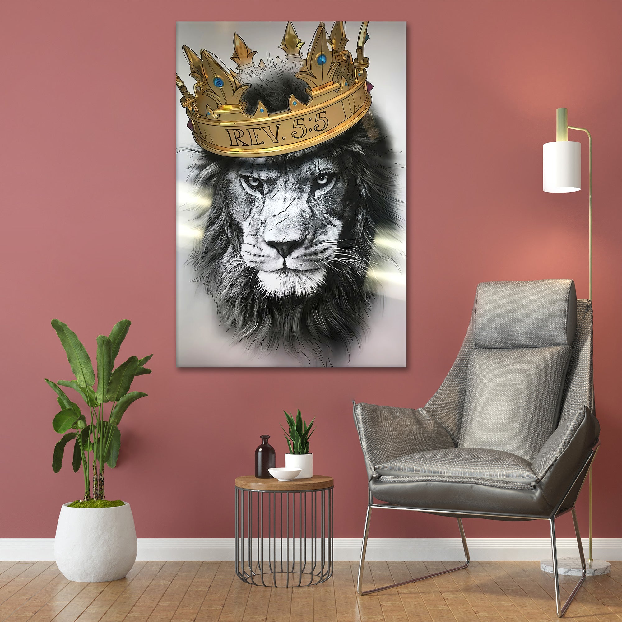 Lion with crown