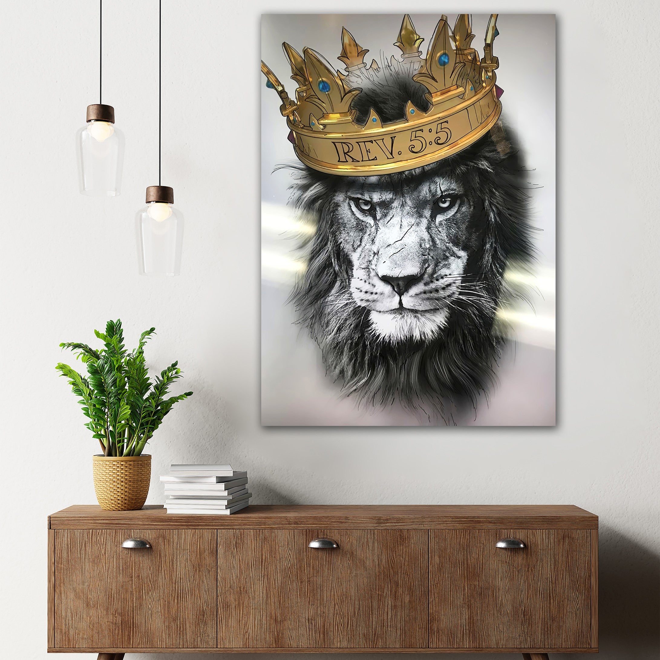 Lion with crown