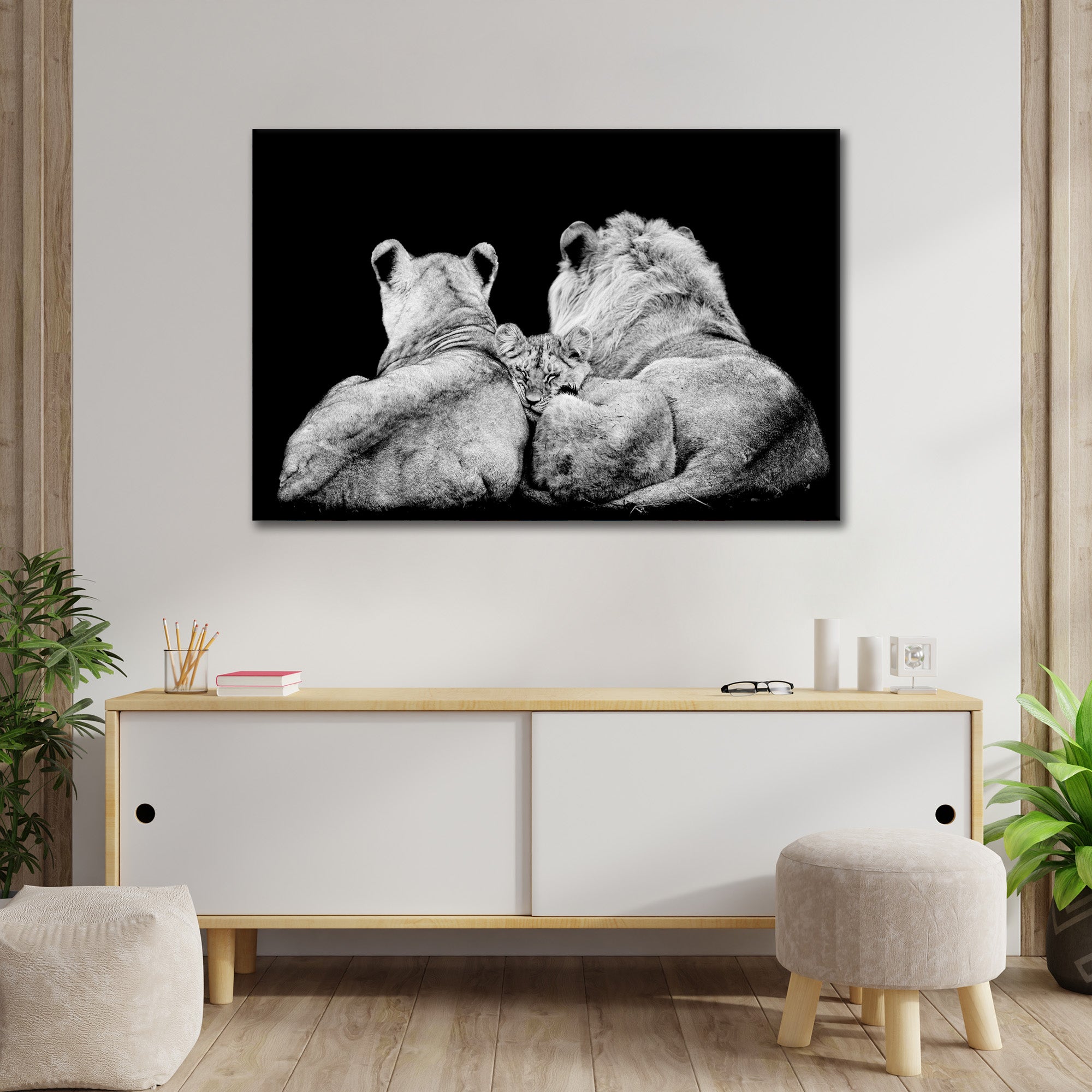 Lion Family Lying