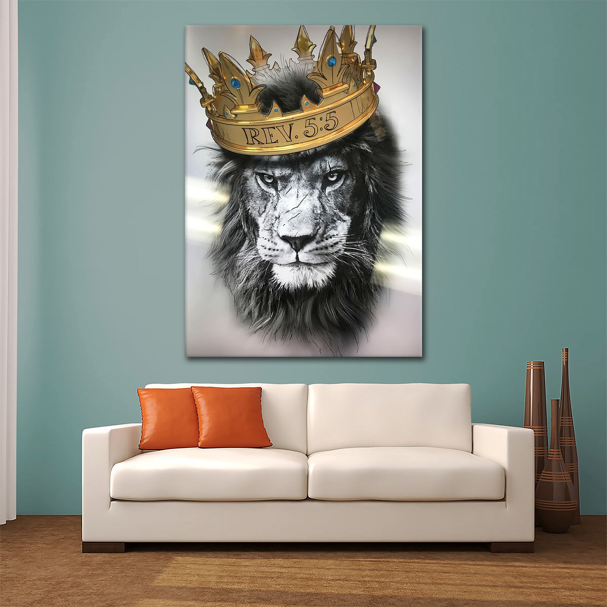 Lion with crown