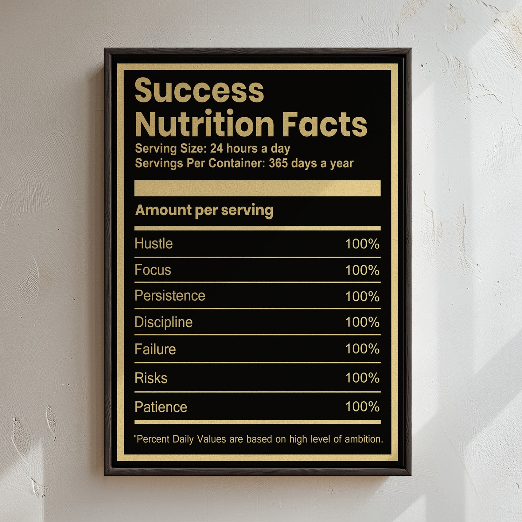 Success Nutrition Facts 