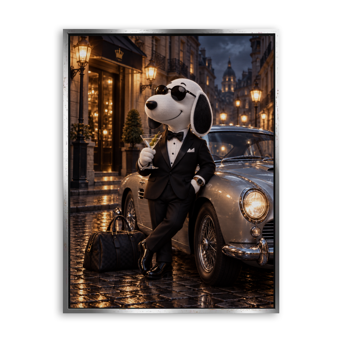 After Hours - Leinwand Silber