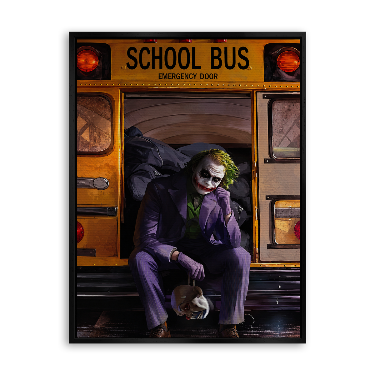 After School Chaos - Leinwand Schwarz