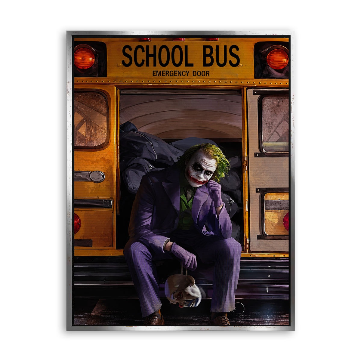 After School Chaos - Leinwand Silber
