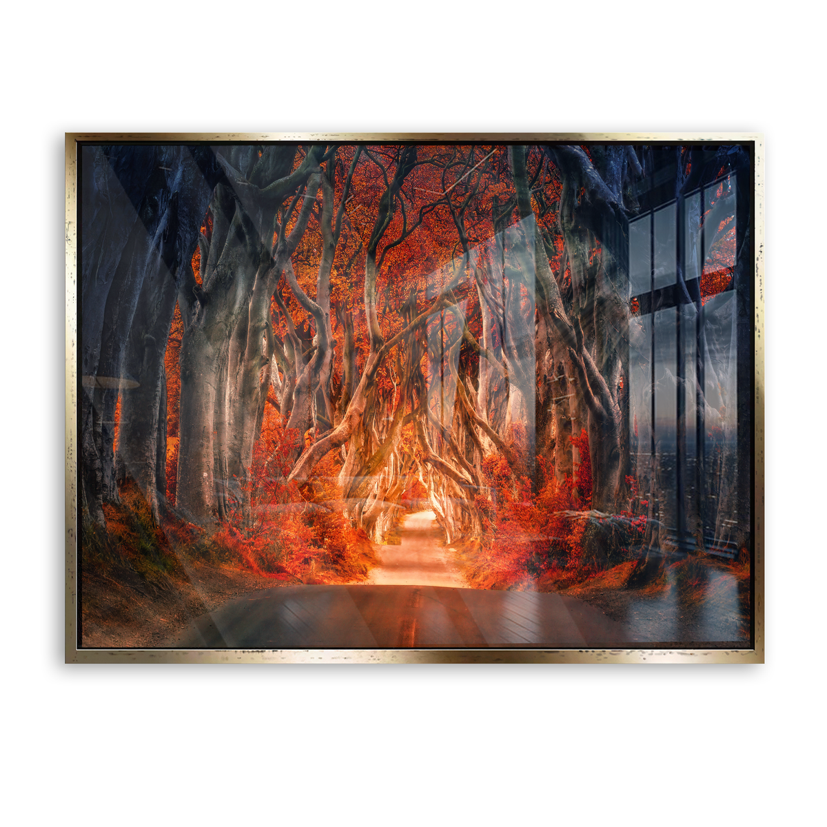 Autumn Passage - Acrylglas Gold