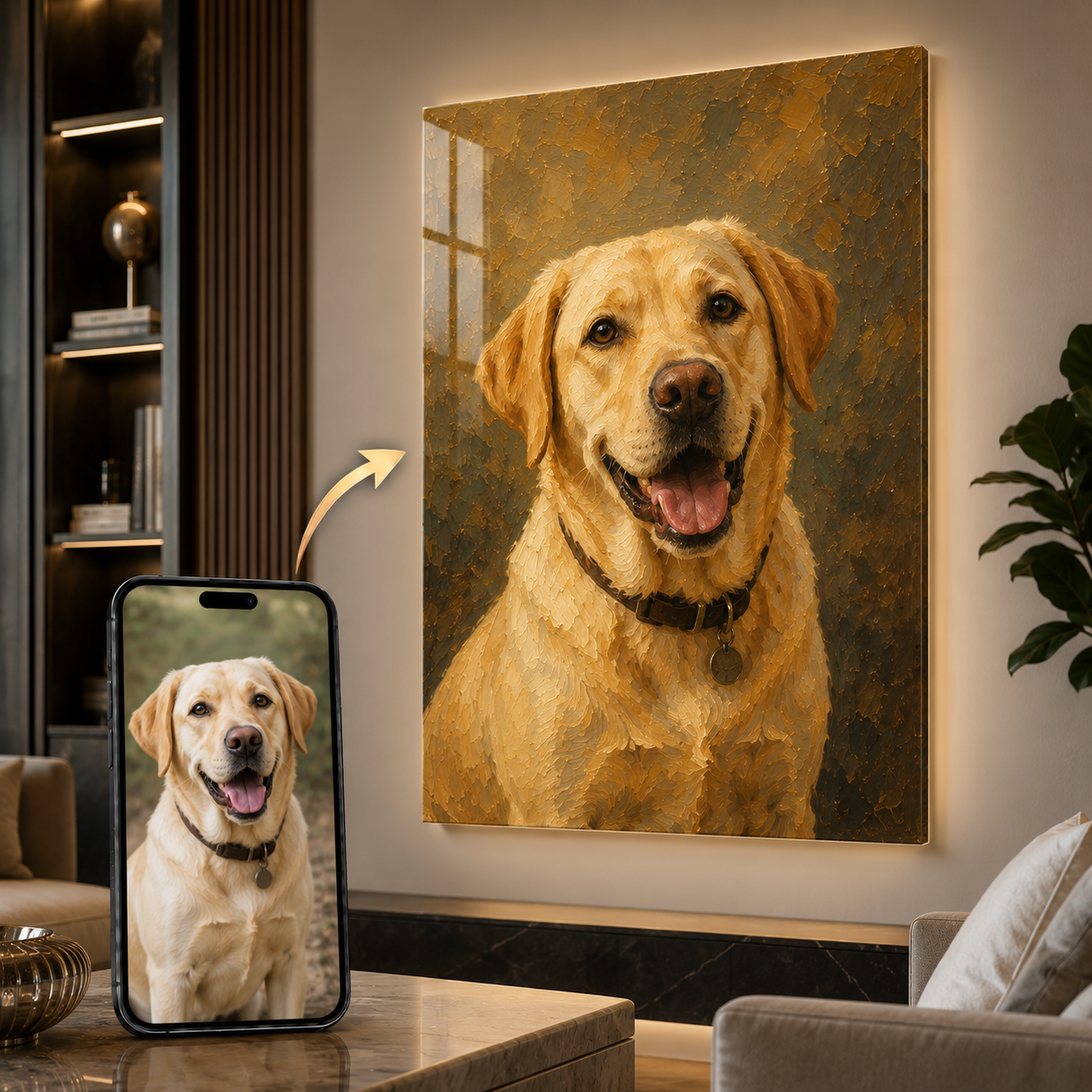 Your Faithful Companion as an Oil Painting