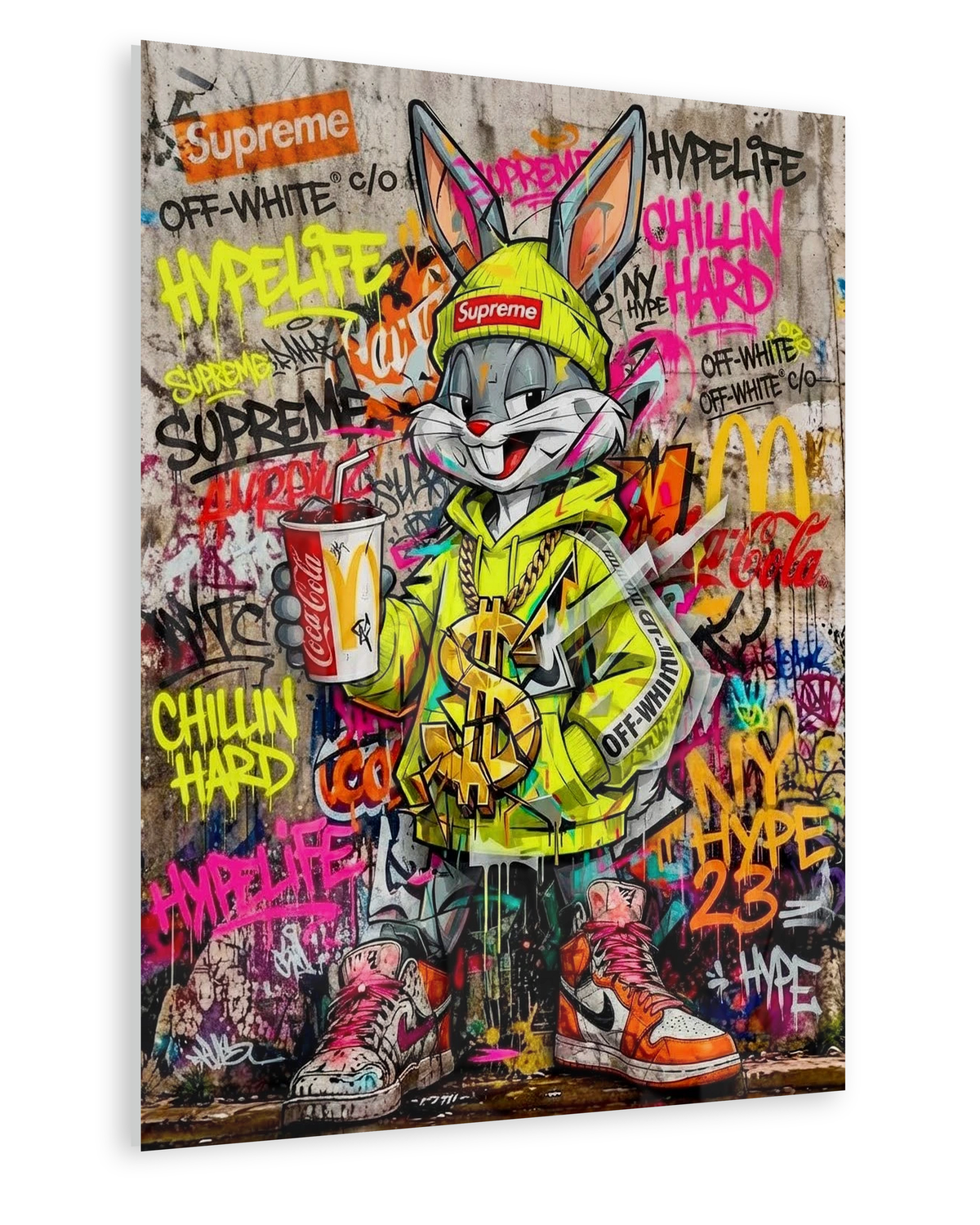 Chillin Hard - Acrylglas Ohne Rahmen