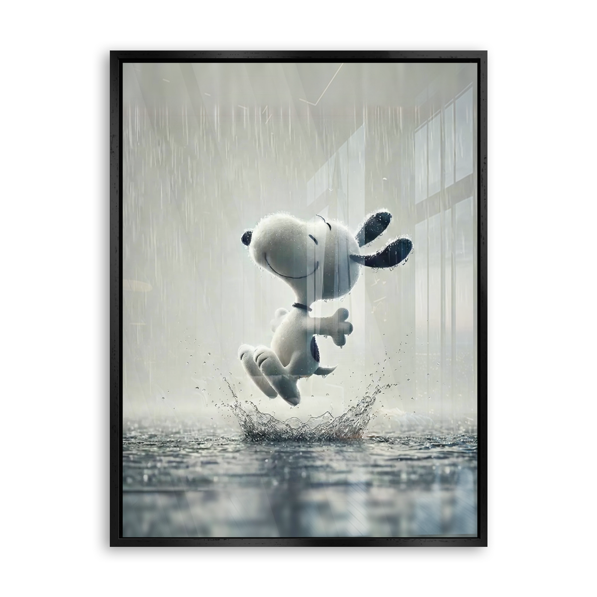 Dancing in the Rain - Acrylglas Schwarz