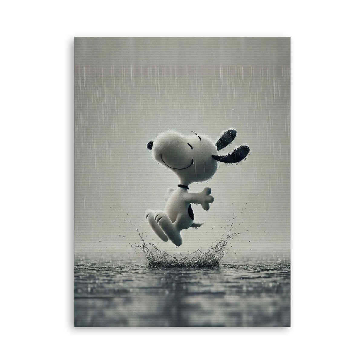 Dancing in the Rain - Leinwand Ohne Rahmen