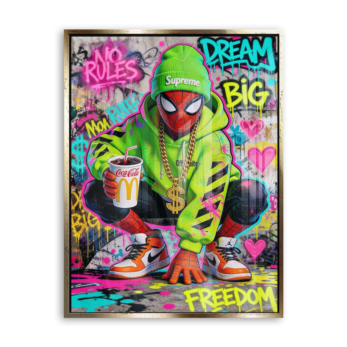 Dream Big - Urban Edition - Acrylglas Gold