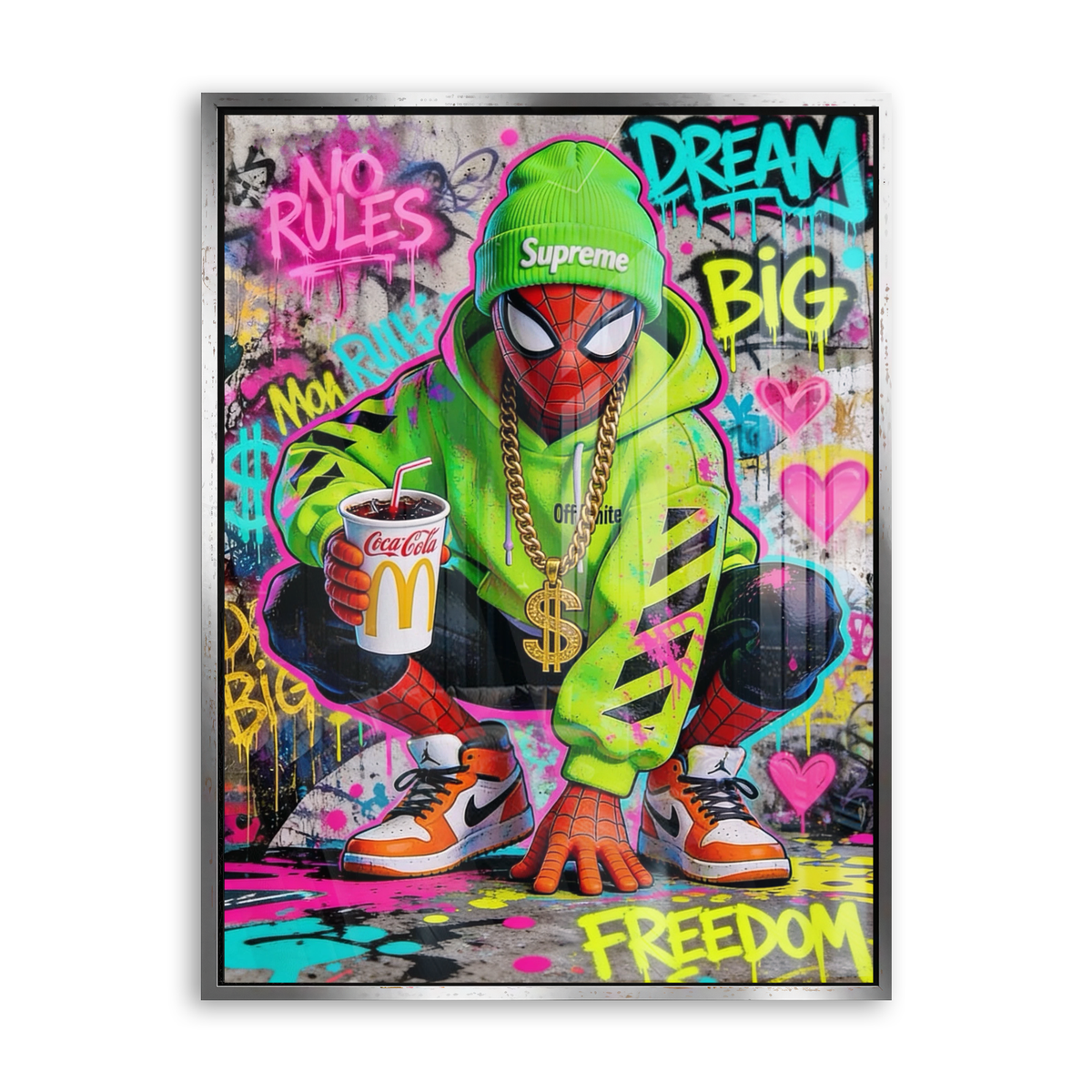 Dream Big - Urban Edition - Acrylglas Silber