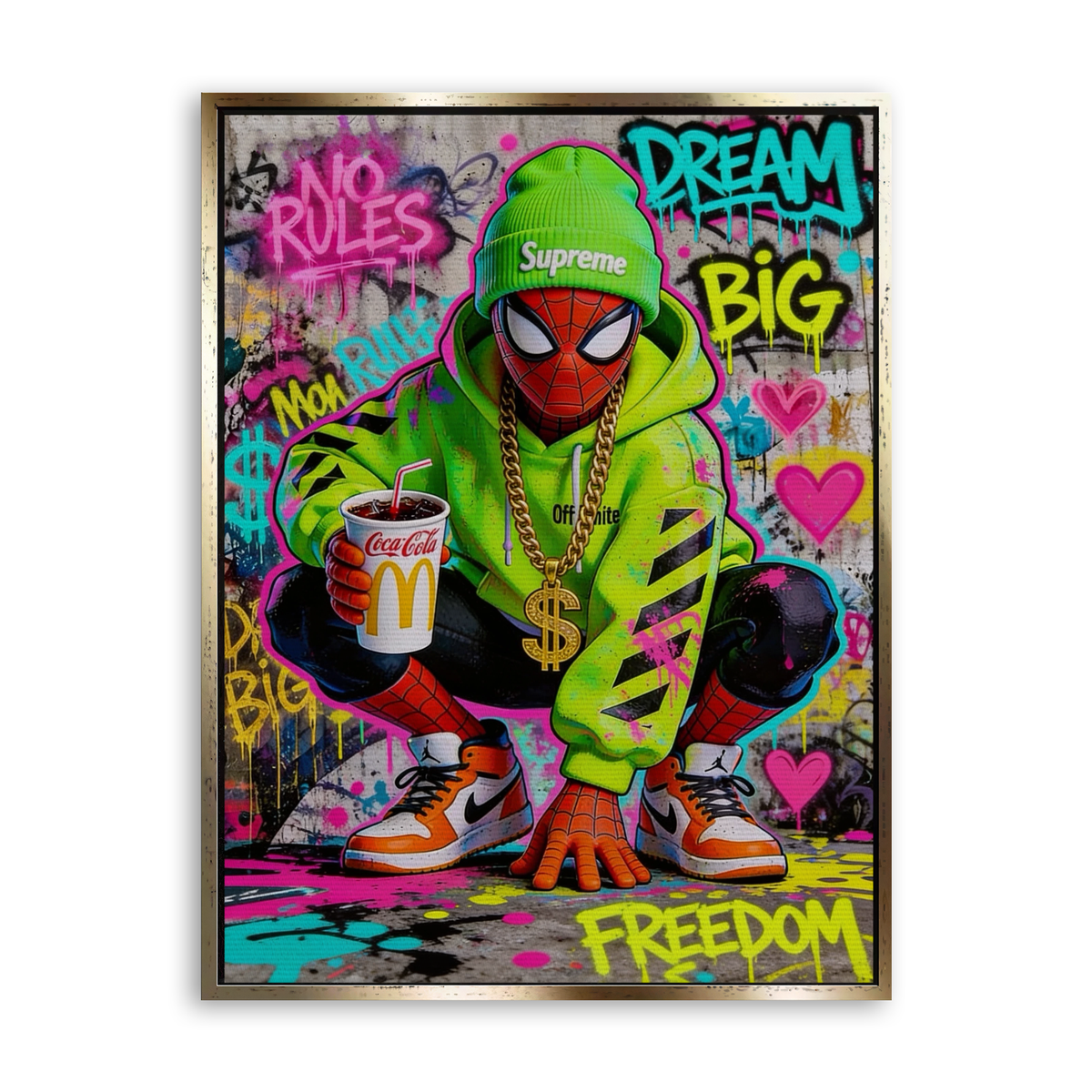 Dream Big - Urban Edition - Leinwand Gold