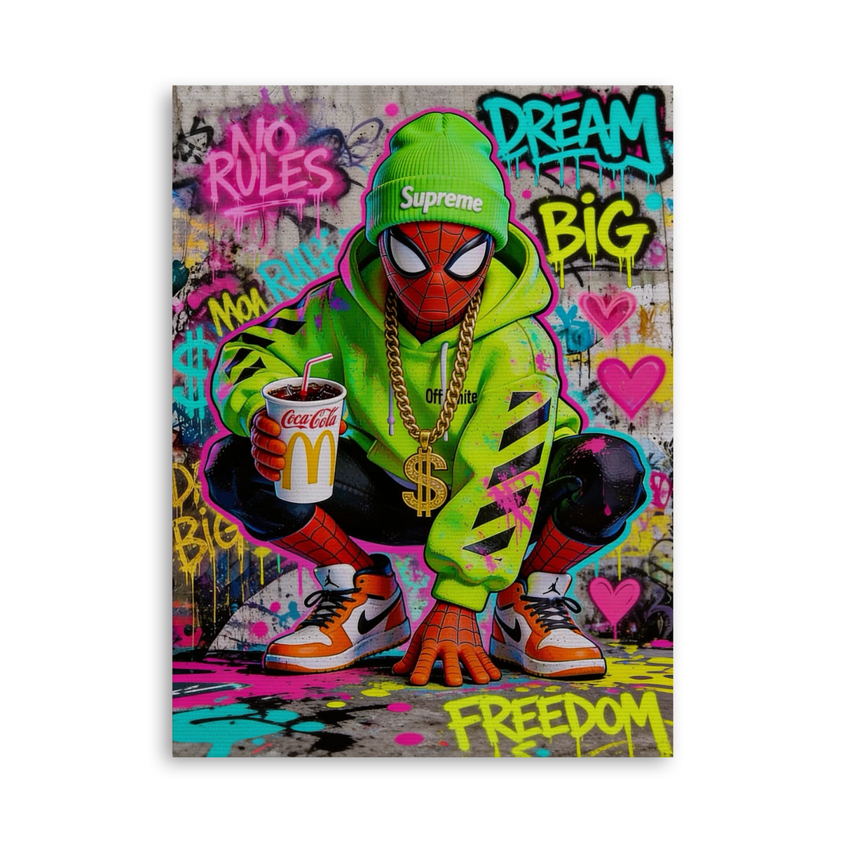 Dream Big - Urban Edition - Leinwand Ohne Rahmen