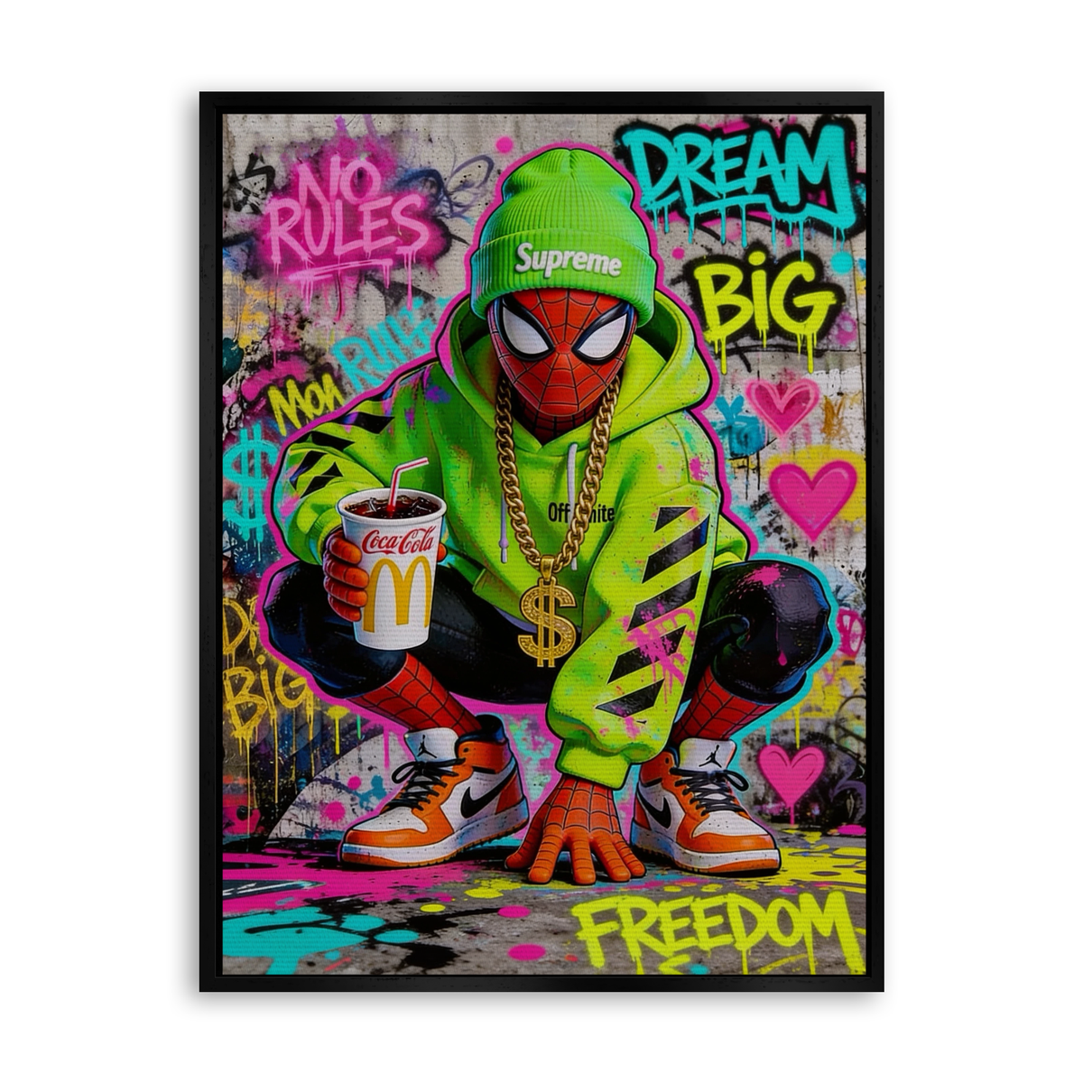 Dream Big - Urban Edition - Leinwand Schwarz